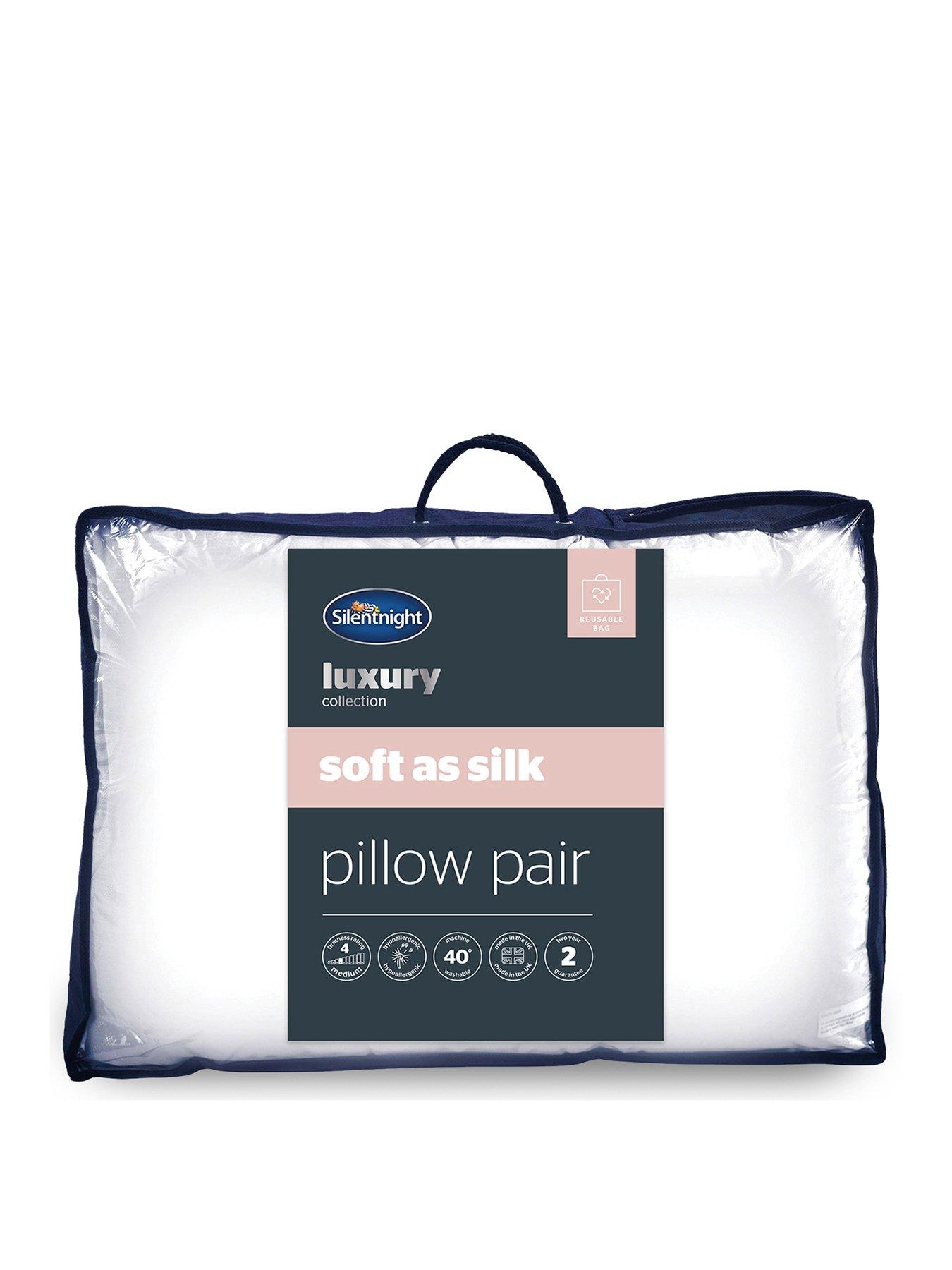Image 1 of 5 of Silentnight Luxury Hotel Soft as Silk Pillow Pair