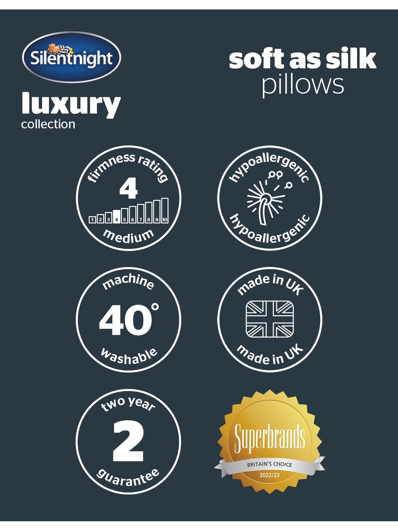 Image 5 of 5 of Silentnight Luxury Hotel Soft as Silk Pillow Pair