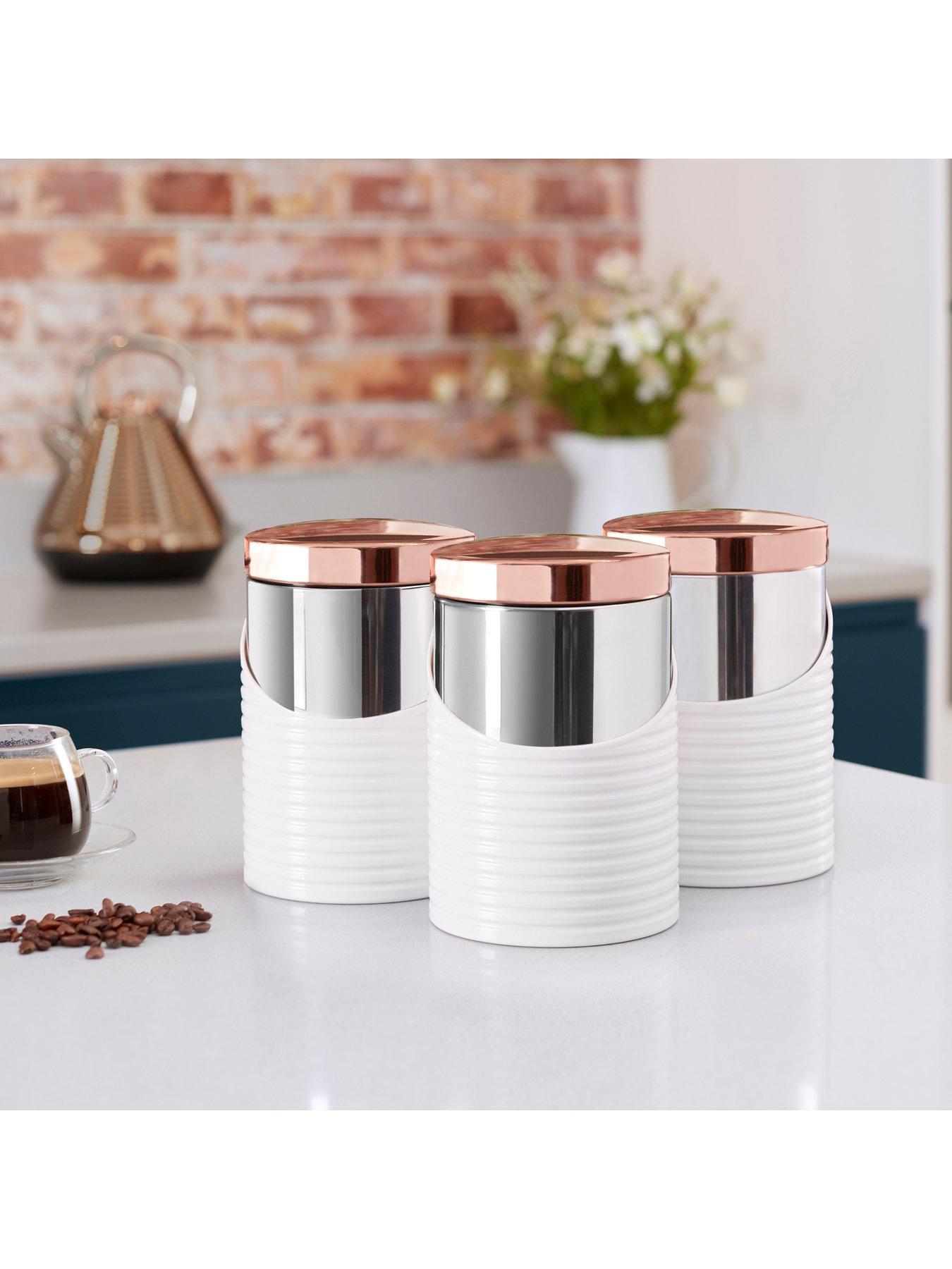 Image 3 of 4 of Tower Linear Set of 3 Storage Canisters