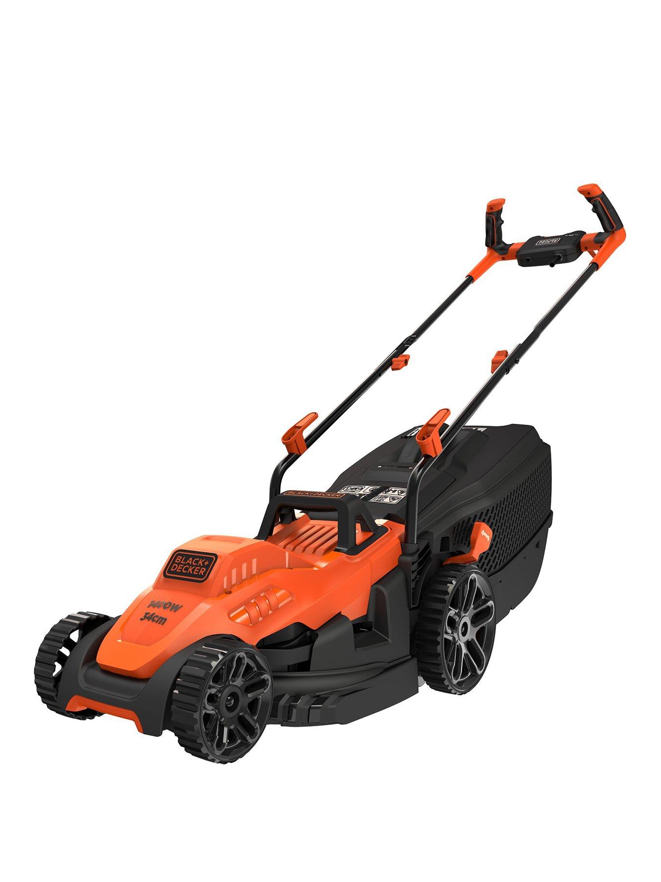 black-decker-1400wnbsp34-cm-lawnmower-with-bike-handle-controls