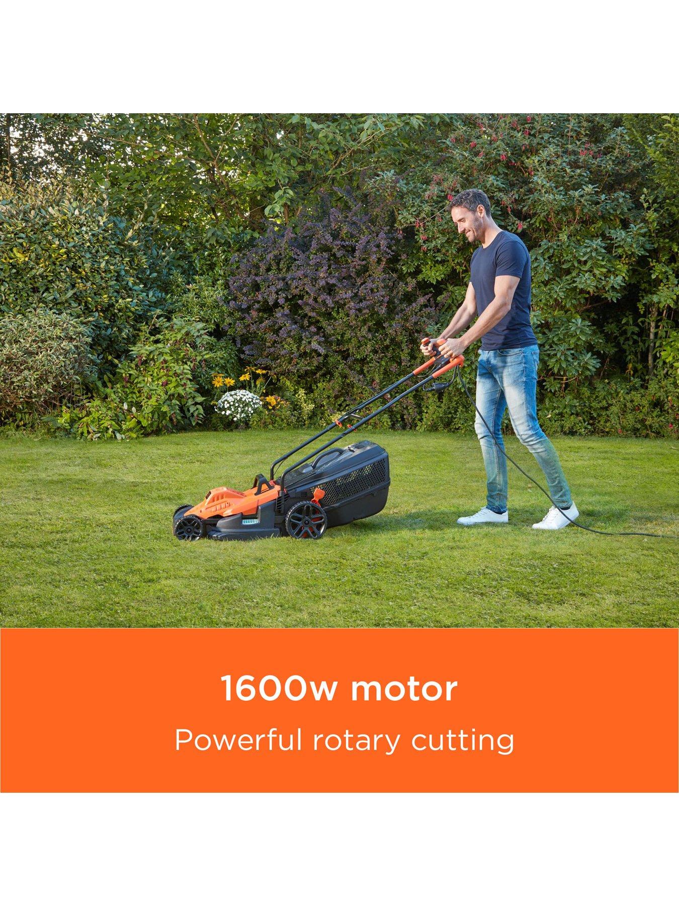 Image 3 of 6 of Black & Decker 1600-watt&nbsp;38cm Lawnmower with Bike Handle Controls
