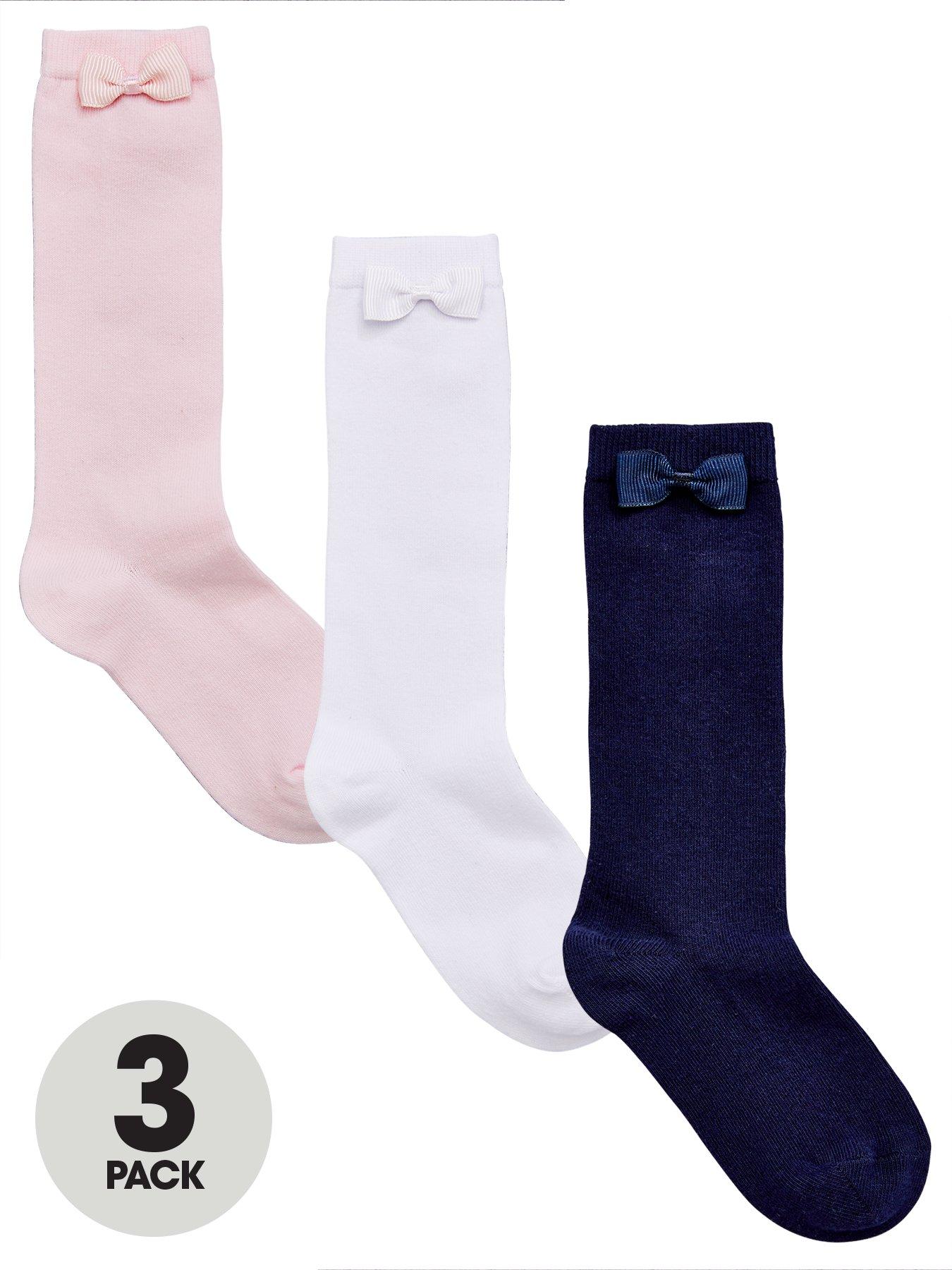 v-by-very-girls-3-pack-knee-high-bow-socks-multi