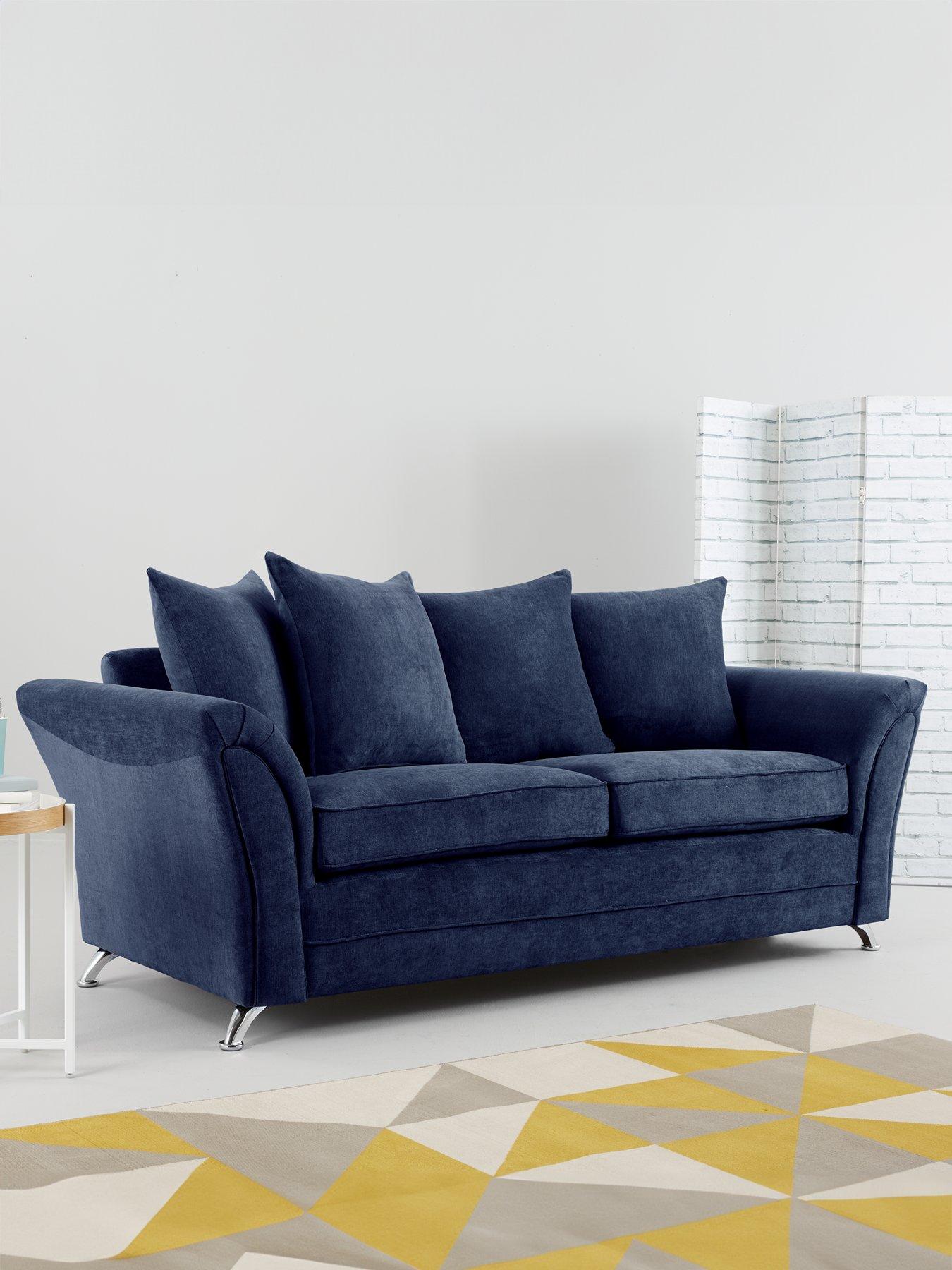 undefined Dury Fabric 3 Seater Scatter Back Sofa - FSC® Certified