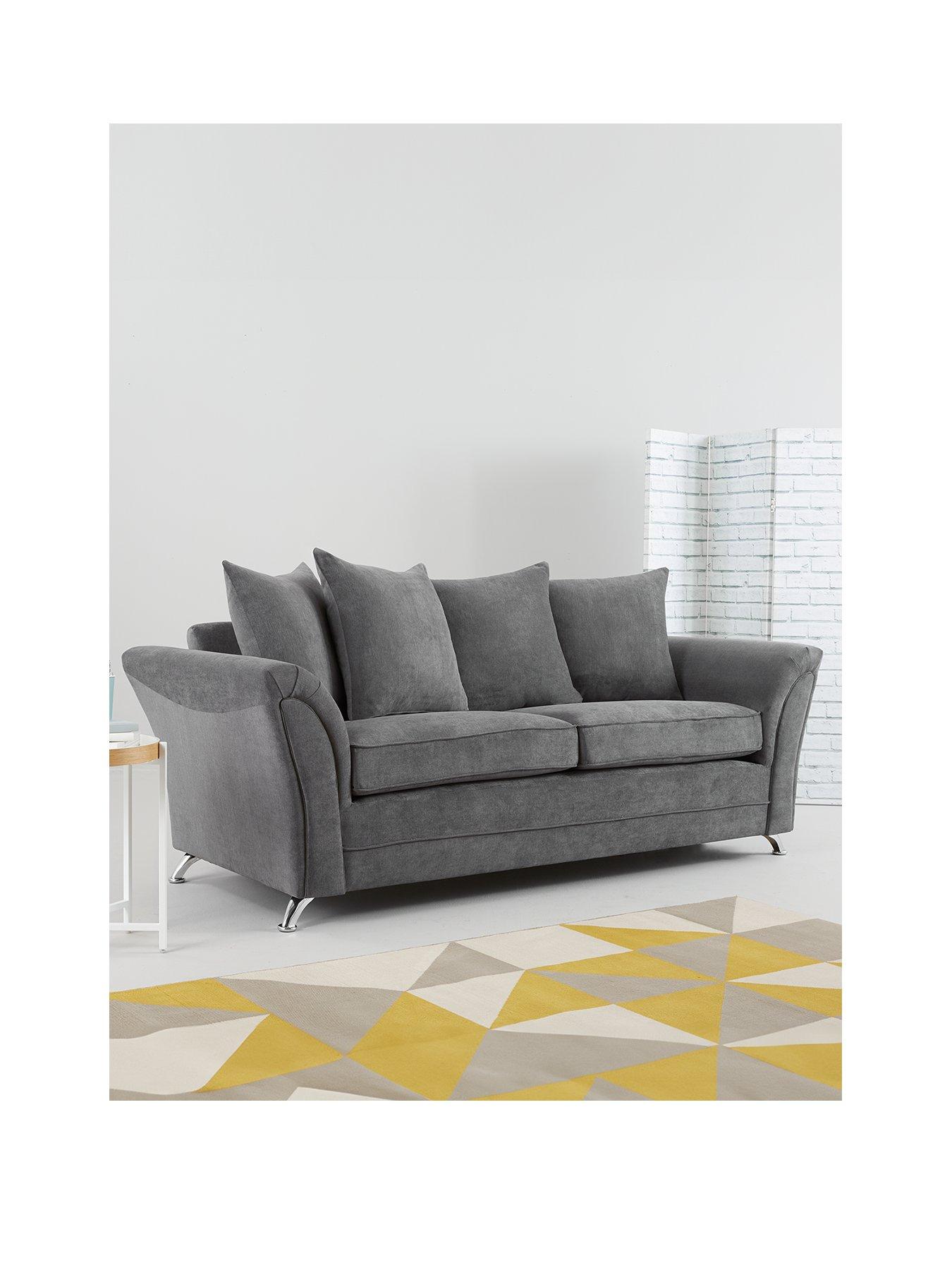 Very Home Dury Fabric 3 Seater Scatter Back Sofa - FSC® Certified