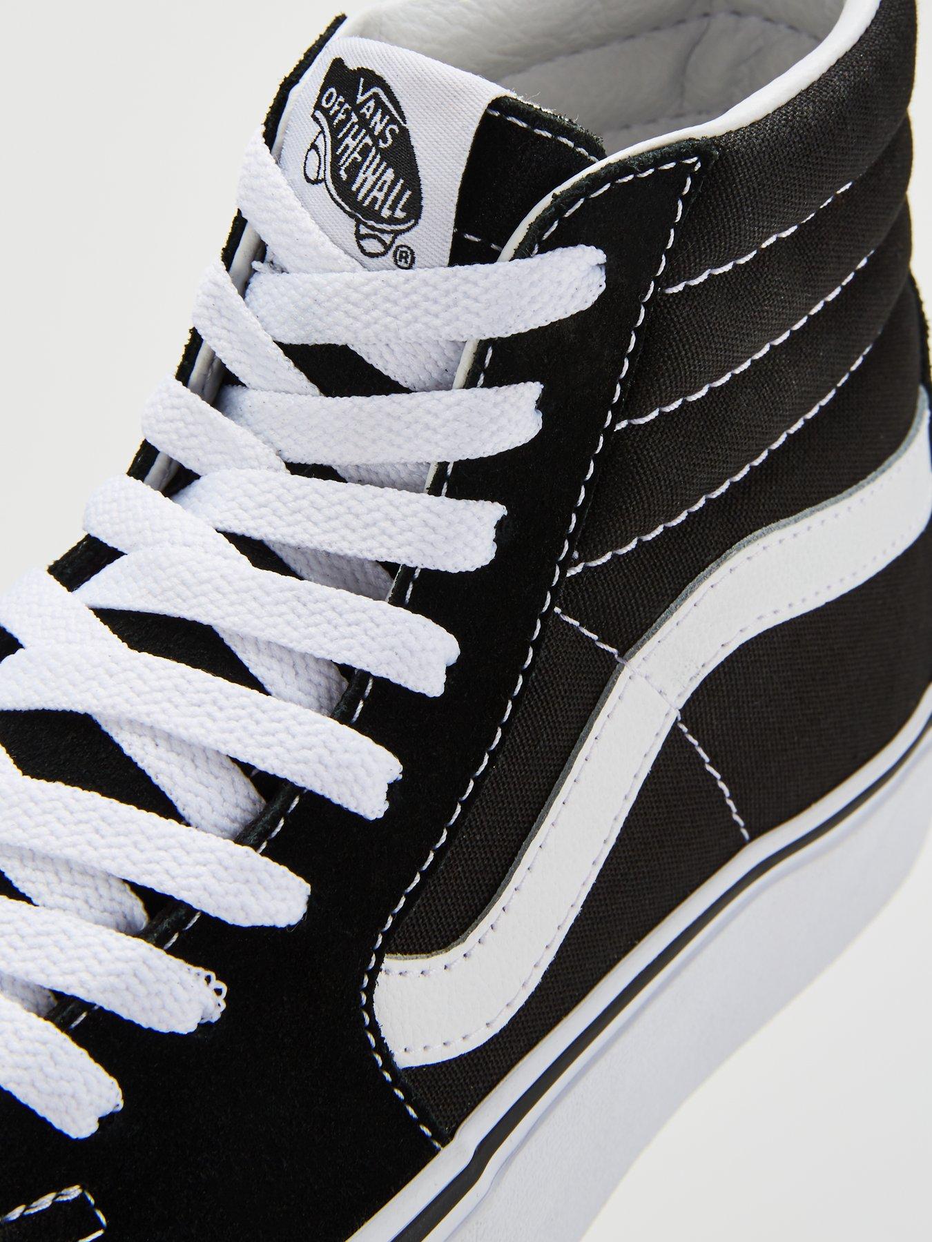 Vans Womens SK8-Hi Platform Trainers Black/White Very Ireland