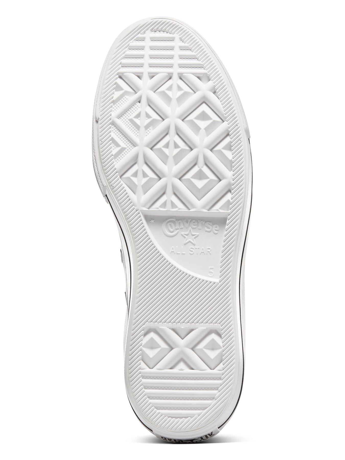 Image 5 of 7 of Converse Womens Leather Lift Hi Top Trainers - White/Black