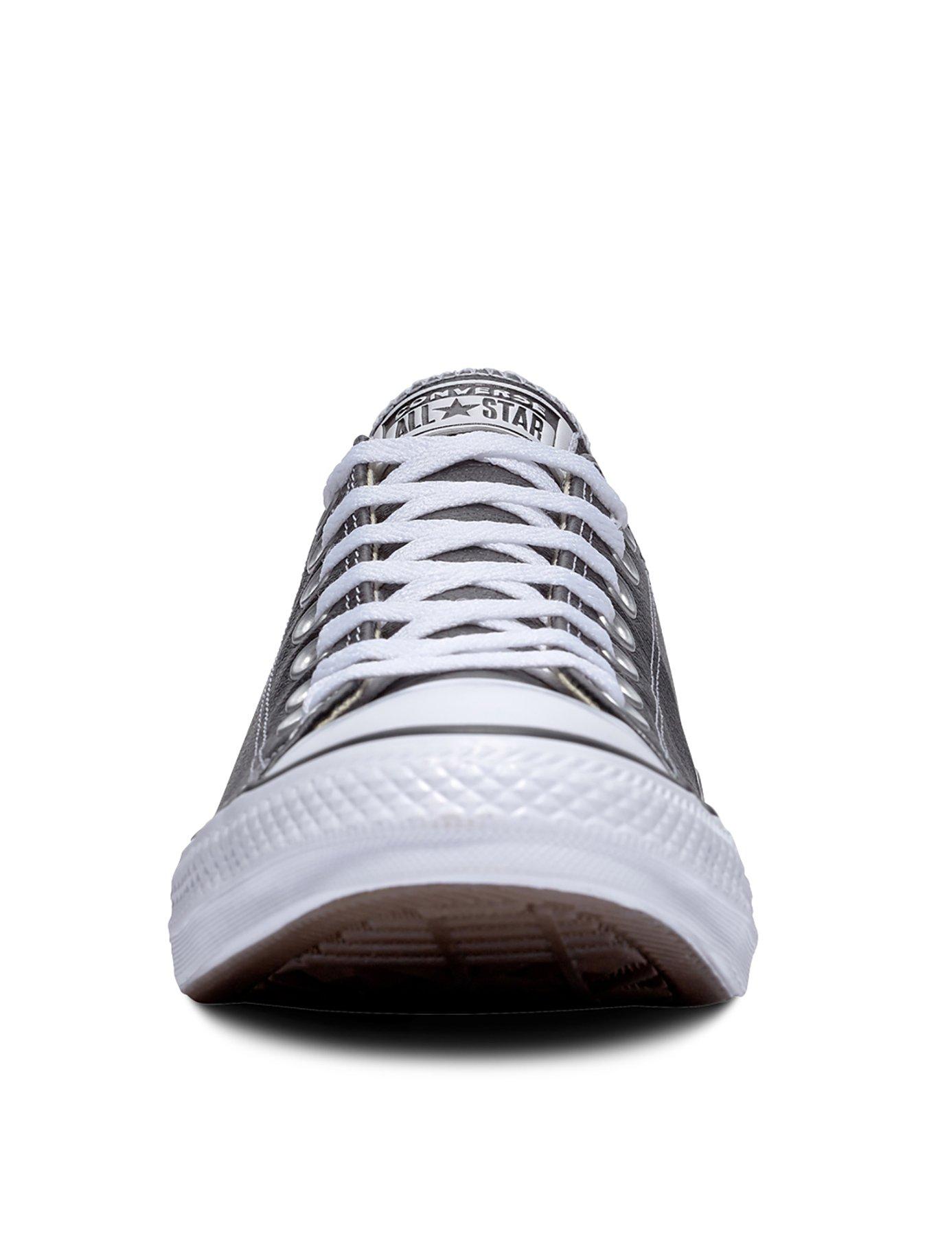 Image 6 of 6 of Converse Mens Leather Ox Trainers - Black