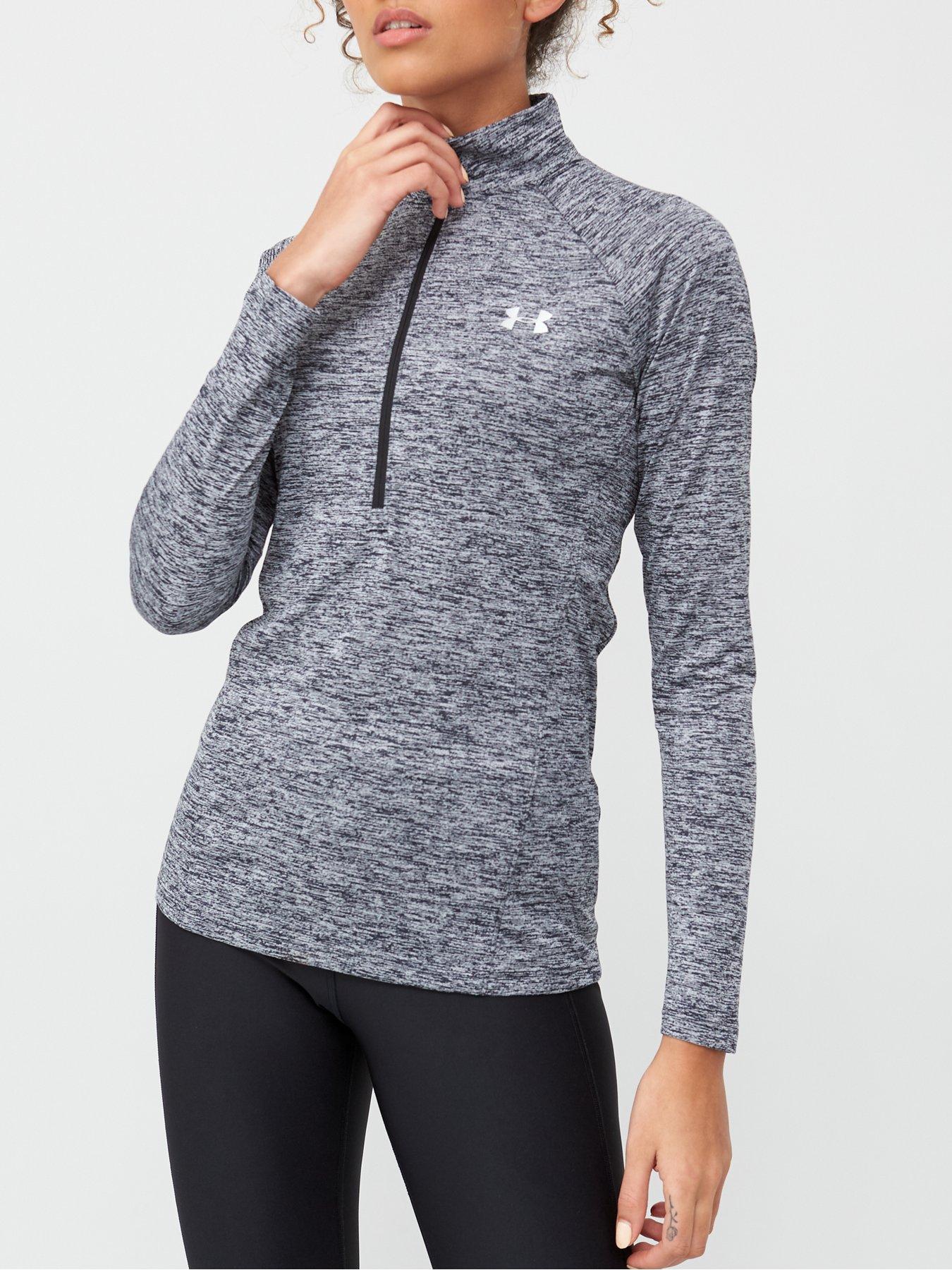 Under Armour Tech 1/2 zip top in black