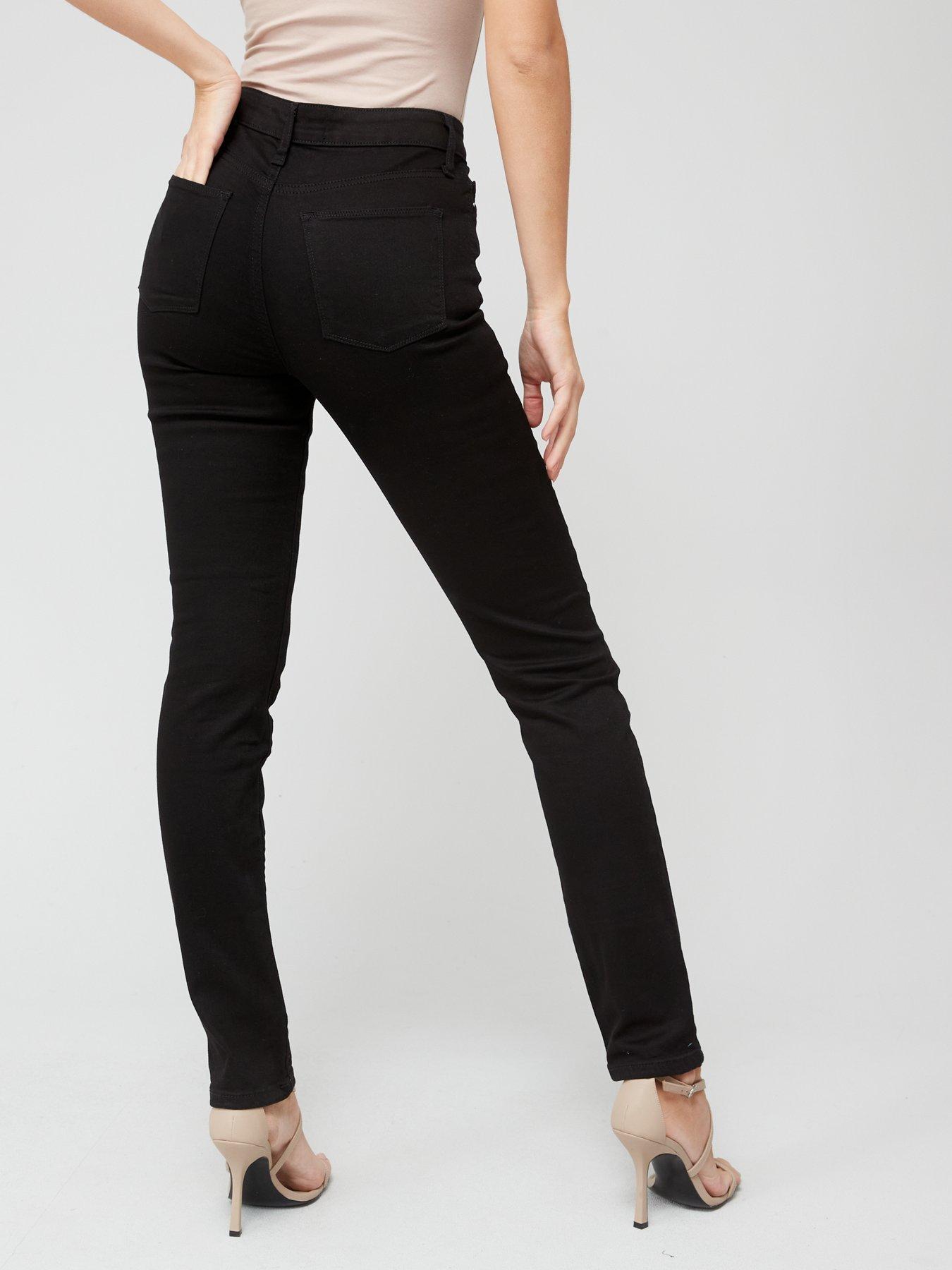 Image 2 of 5 of Everyday Short Isabelle High Rise Slim Leg Jean - Black