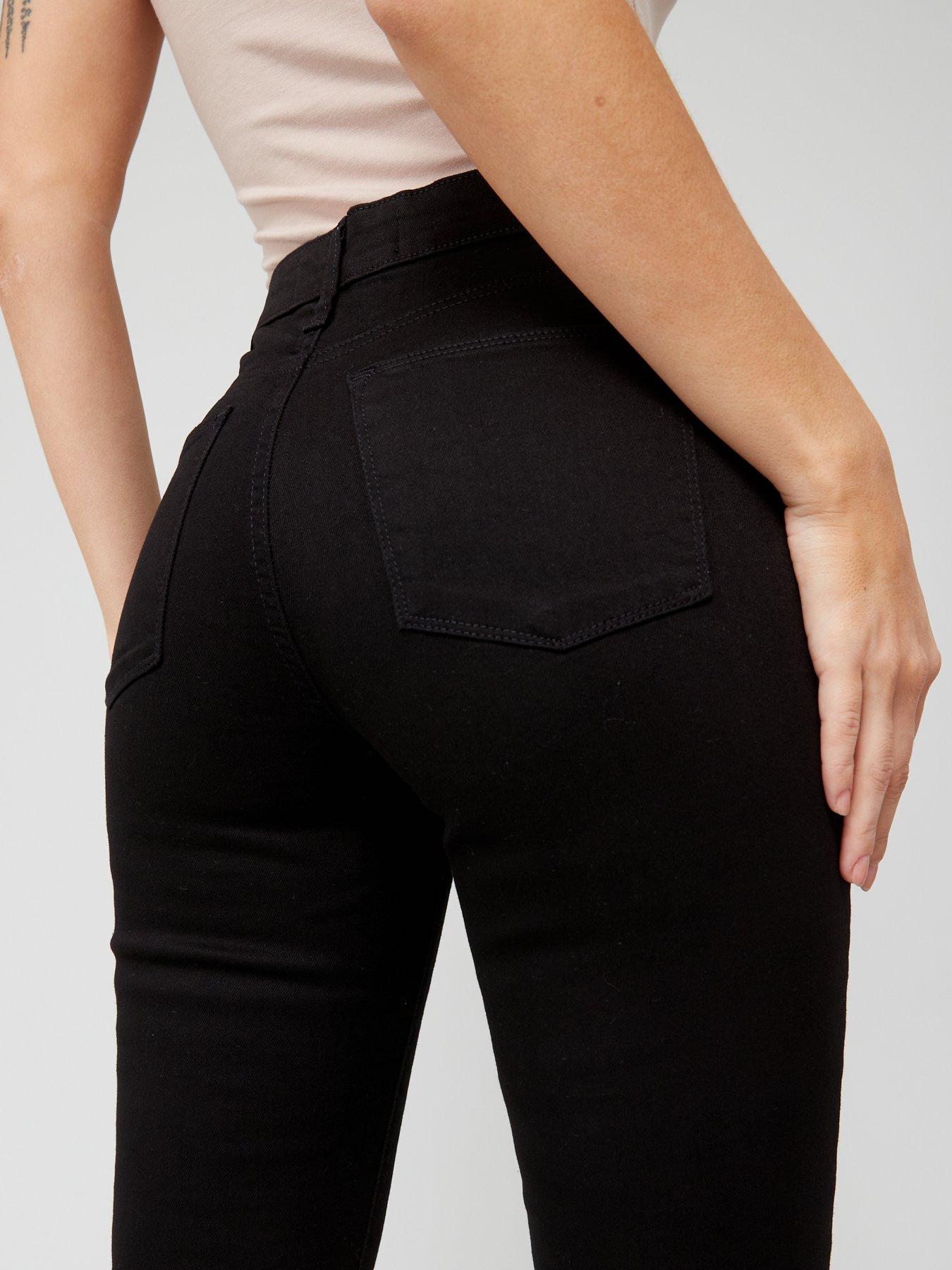 Image 4 of 5 of Everyday Short Isabelle High Rise Slim Leg Jean - Black