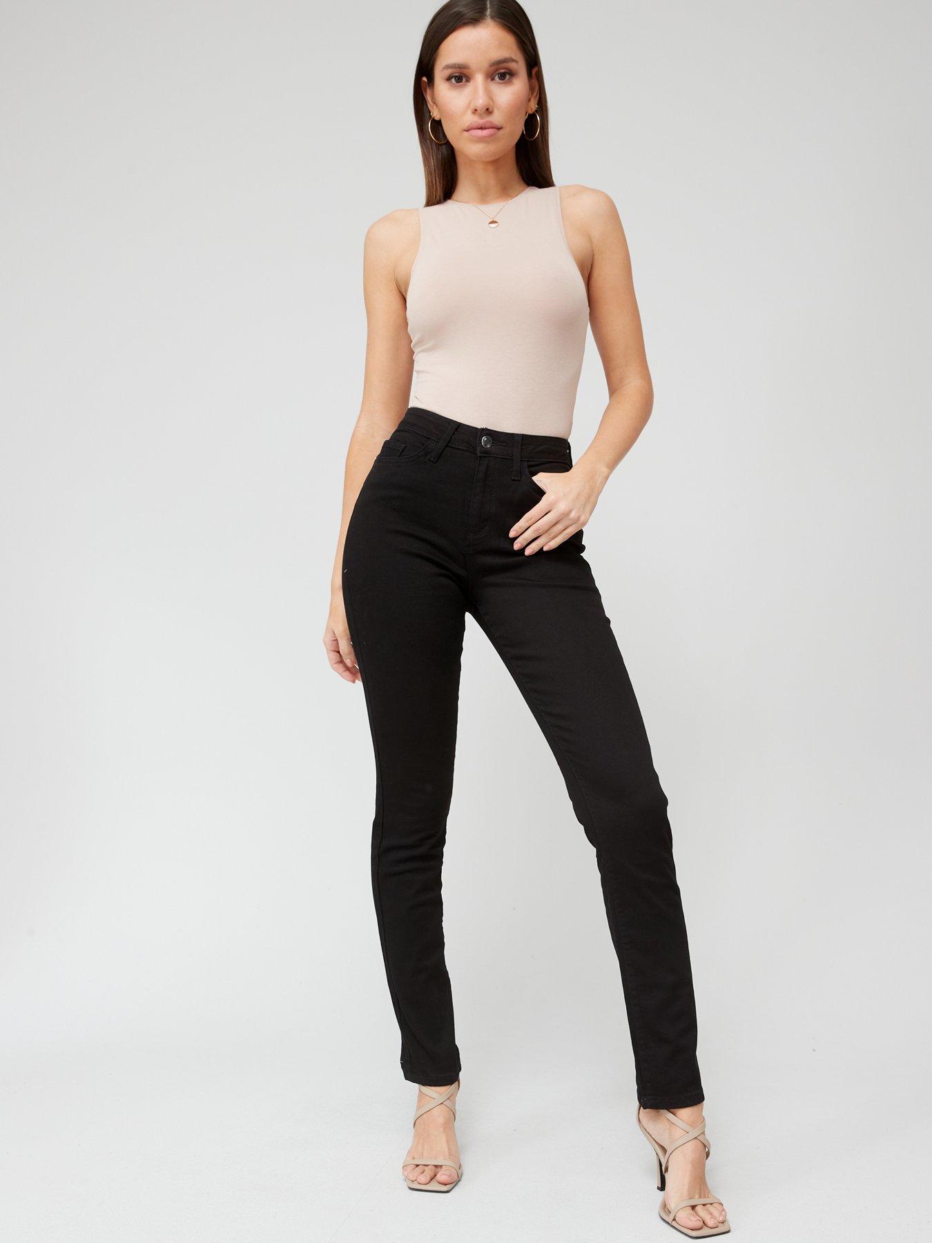 Image 5 of 5 of Everyday Short Isabelle High Rise Slim Leg Jean - Black