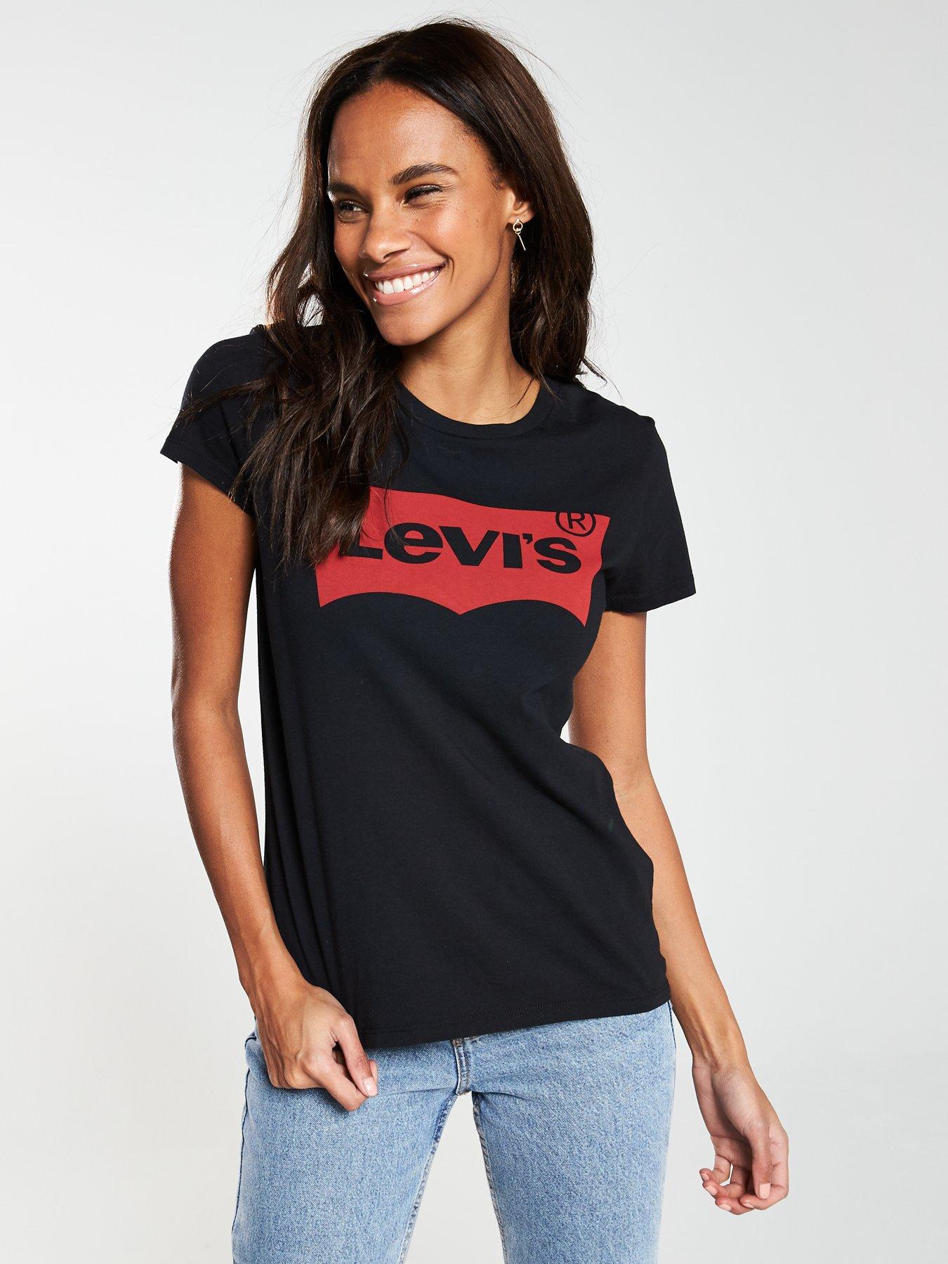 Levi's Perfect T-shirt - Large Batwing Black