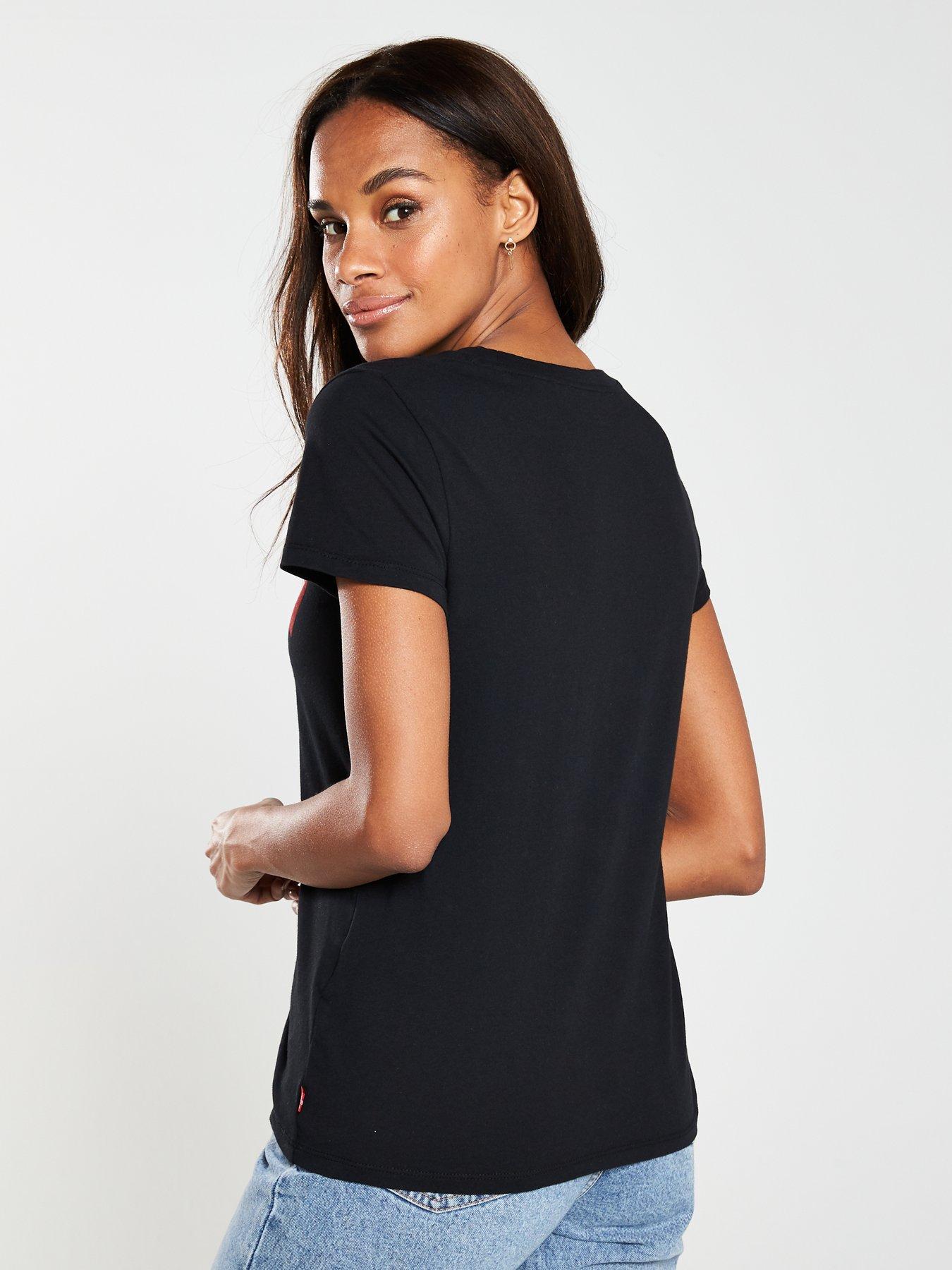 Image 2 of 4 of Levi's Perfect T-shirt - Large Batwing Black