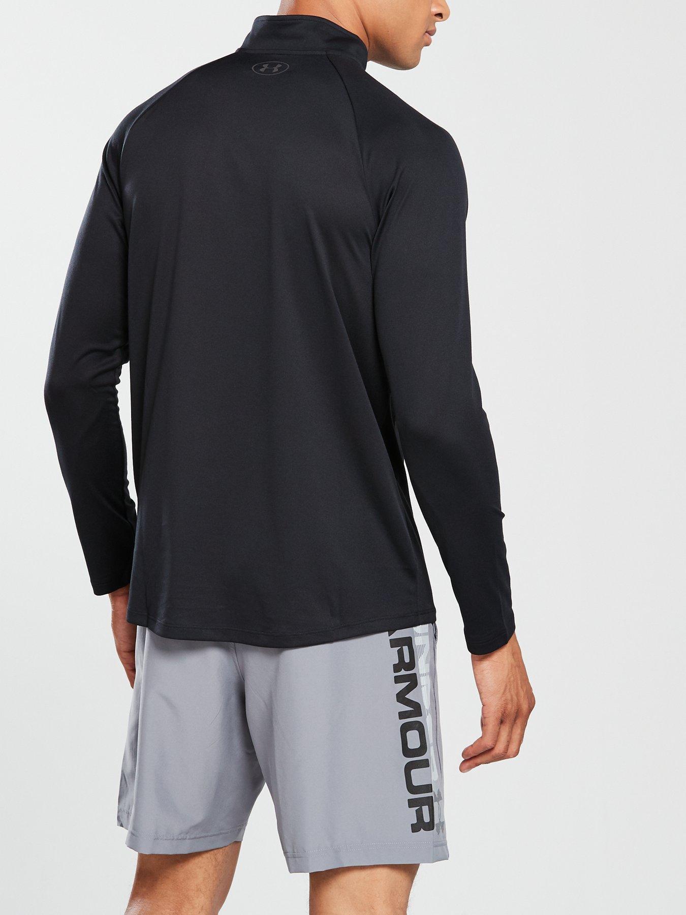 under-armour-trainingnbsptech-20-12-zip-top-blackstillFront