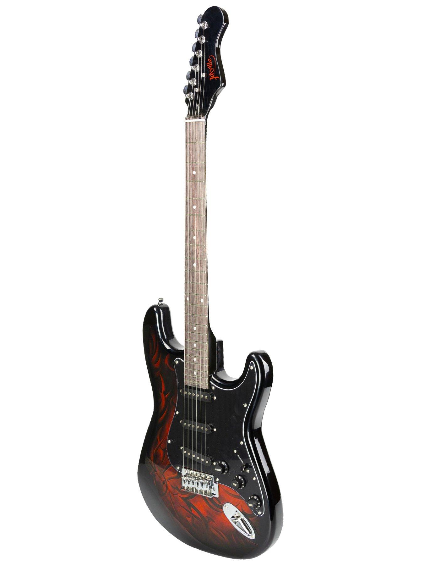 Image 3 of 5 of RockJam Jaxville Custom Design Electric Guitar Package - Demon