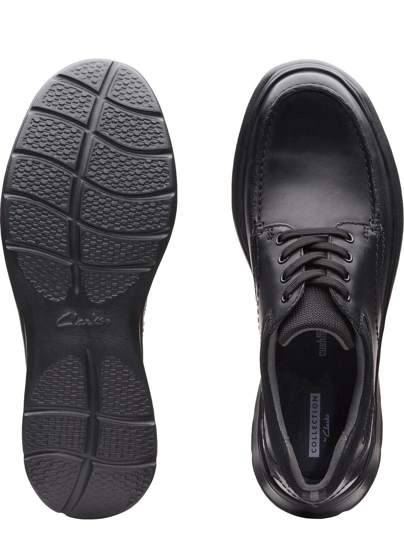 Image 4 of 4 of Clarks Wide Fit Cotrell Edge Formal Lace Up Shoes - Black