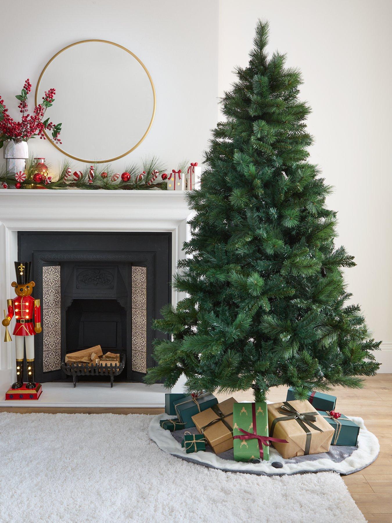 very-home-8ft-majestic-pine-christmas-tree-with-metal-stand