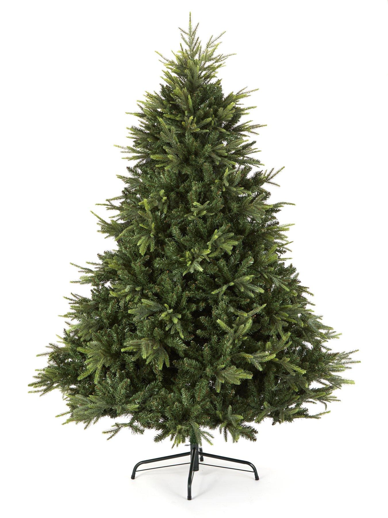 very-home-8ft-sherwood-real-look-full-christmas-tree-with-metal-standstillFront