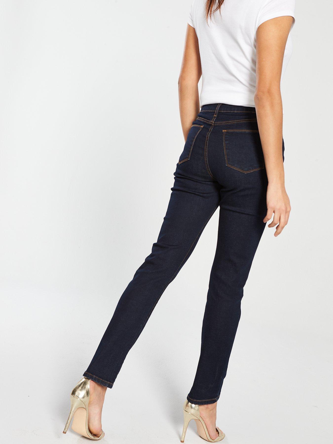 Image 2 of 4 of V by Very Isabelle High Rise Slim Leg Jean - Rinse Wash