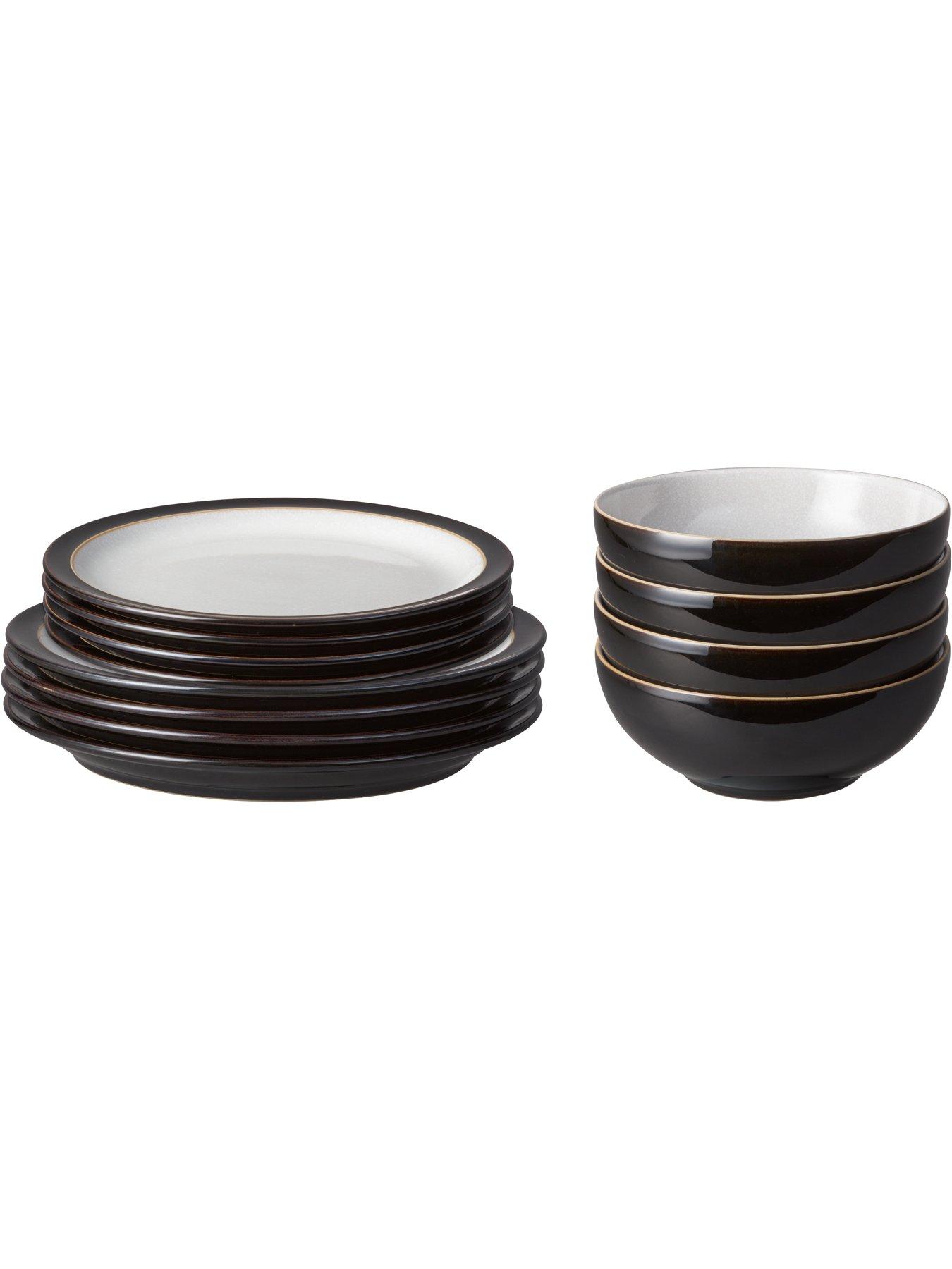 Image 2 of 4 of Denby Elements 12-Piece Dinner Set &ndash; Black