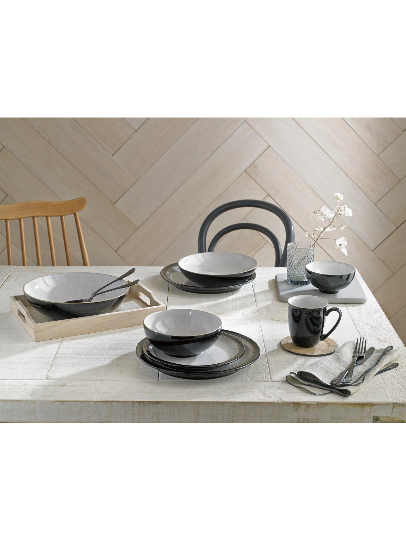 Image 6 of 6 of Denby Elements 4-Piece Pasta Bowl Set &ndash; Black