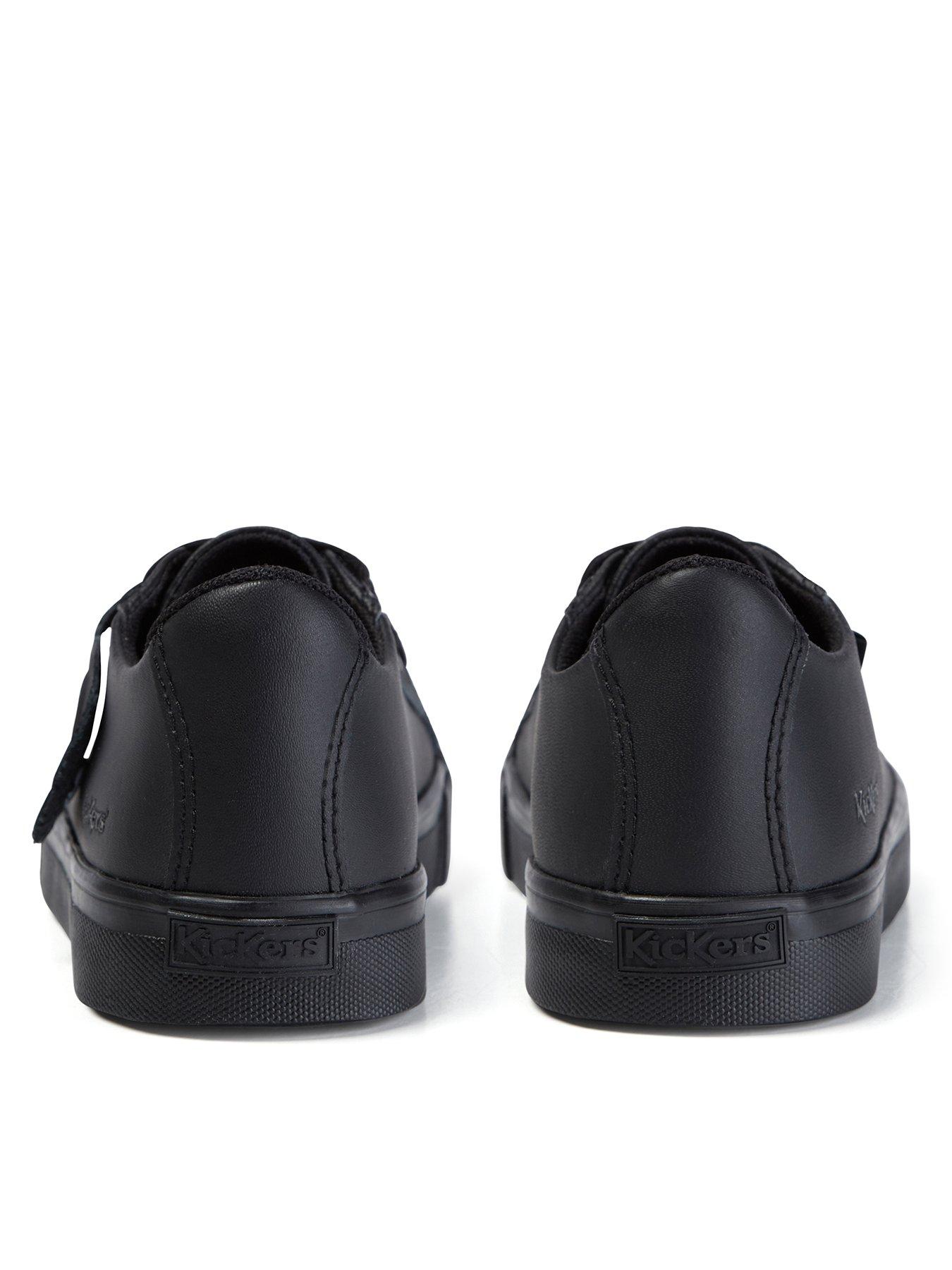 Image 2 of 8 of Kickers Tovni Leather Lace School Shoes&nbsp;- Black
