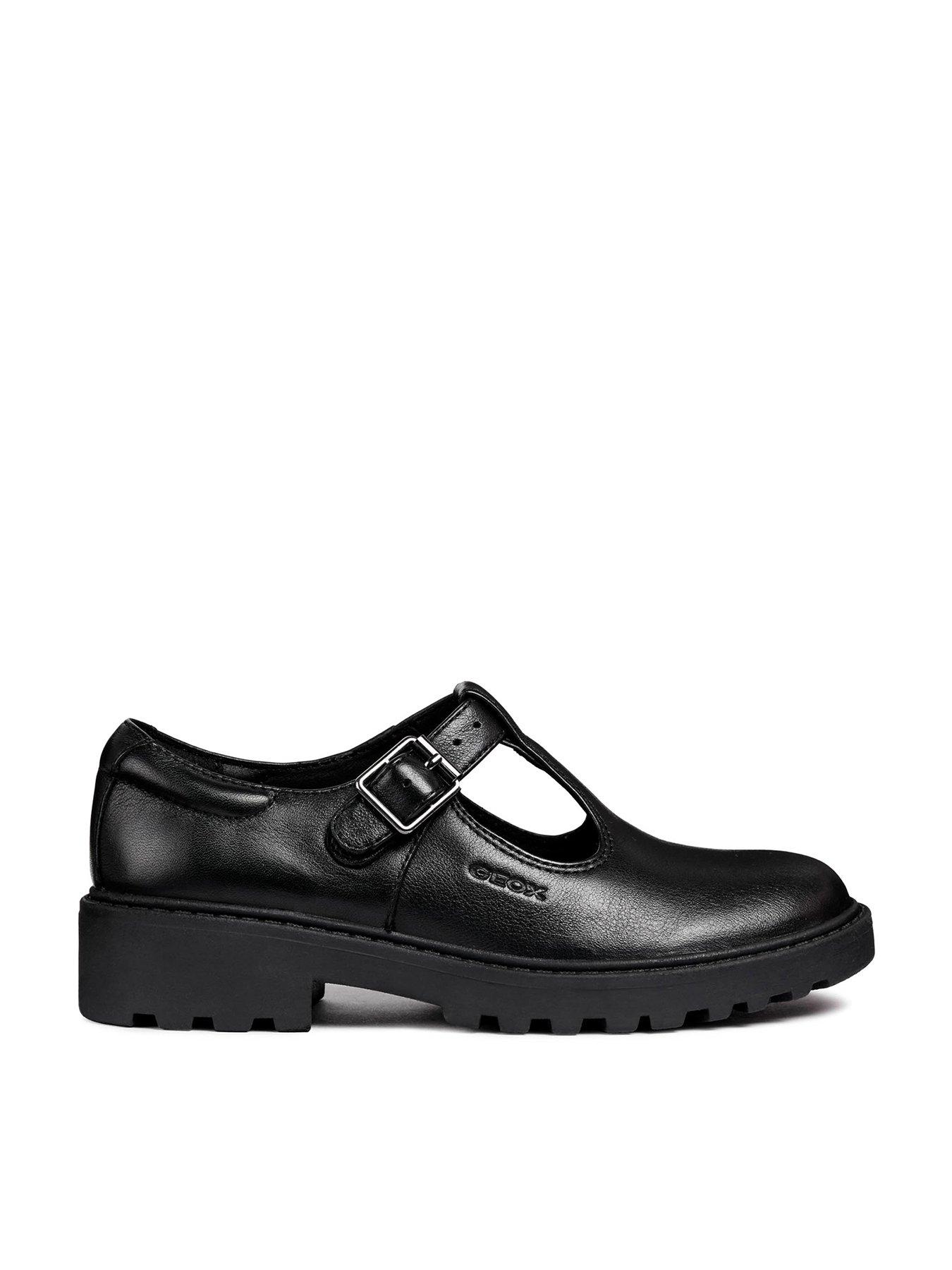 Image 3 of 5 of Geox Casey Leather T-bar School Shoes - Black
