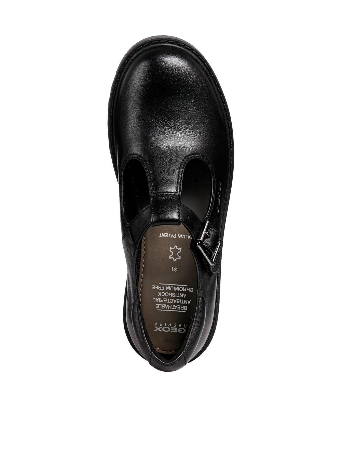 Image 4 of 5 of Geox Casey Leather T-bar School Shoes - Black