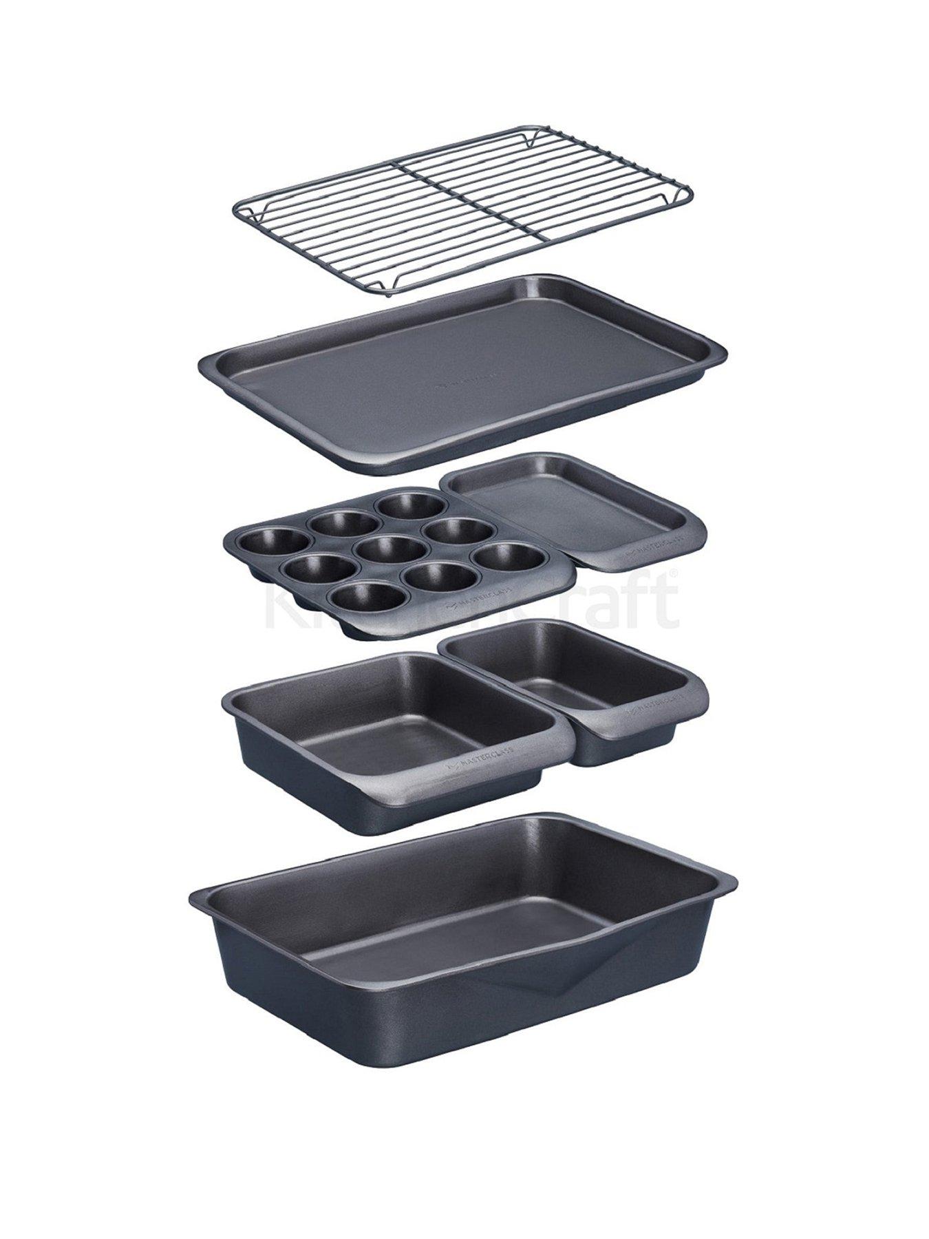 MasterClass Smart Space 7-Piece Stackable Non-Stick Bakeware Set