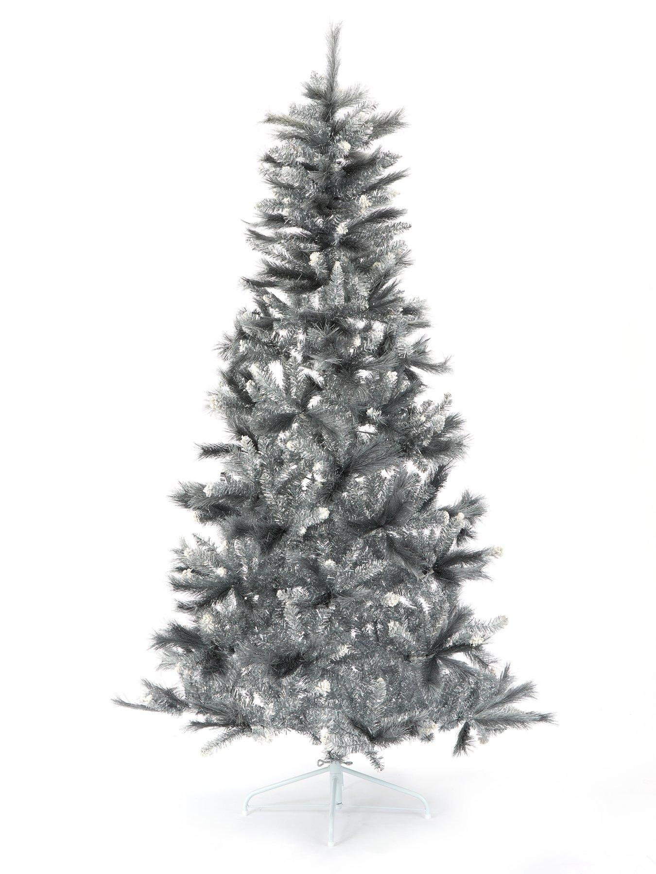 Image 2 of 3 of Very Home 7ft&nbsp;Silver Grey Sparkle Christmas Tree with Frosted Tips