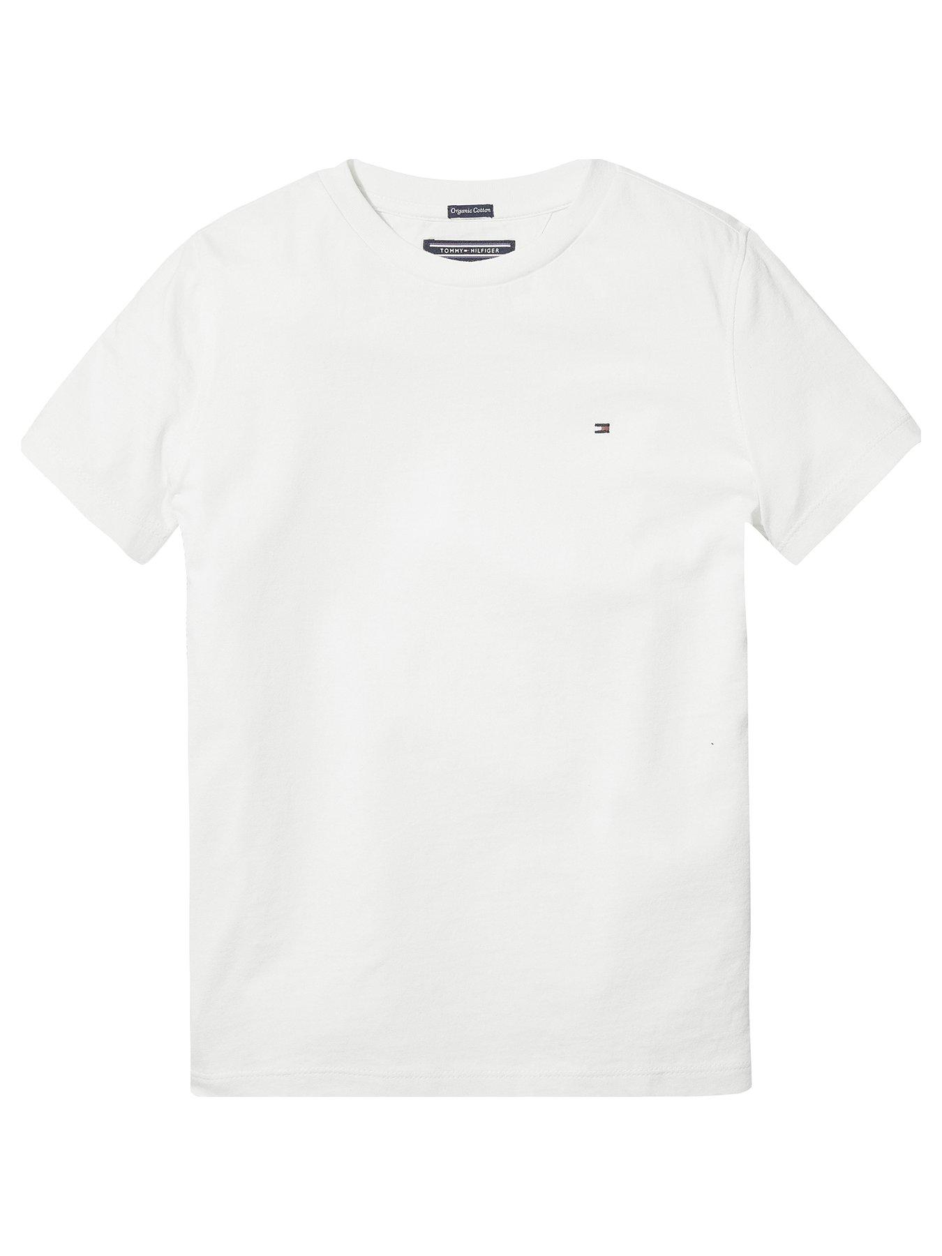 Tommy Hilfiger Boys Essential Flag T-Shirt - Bright White