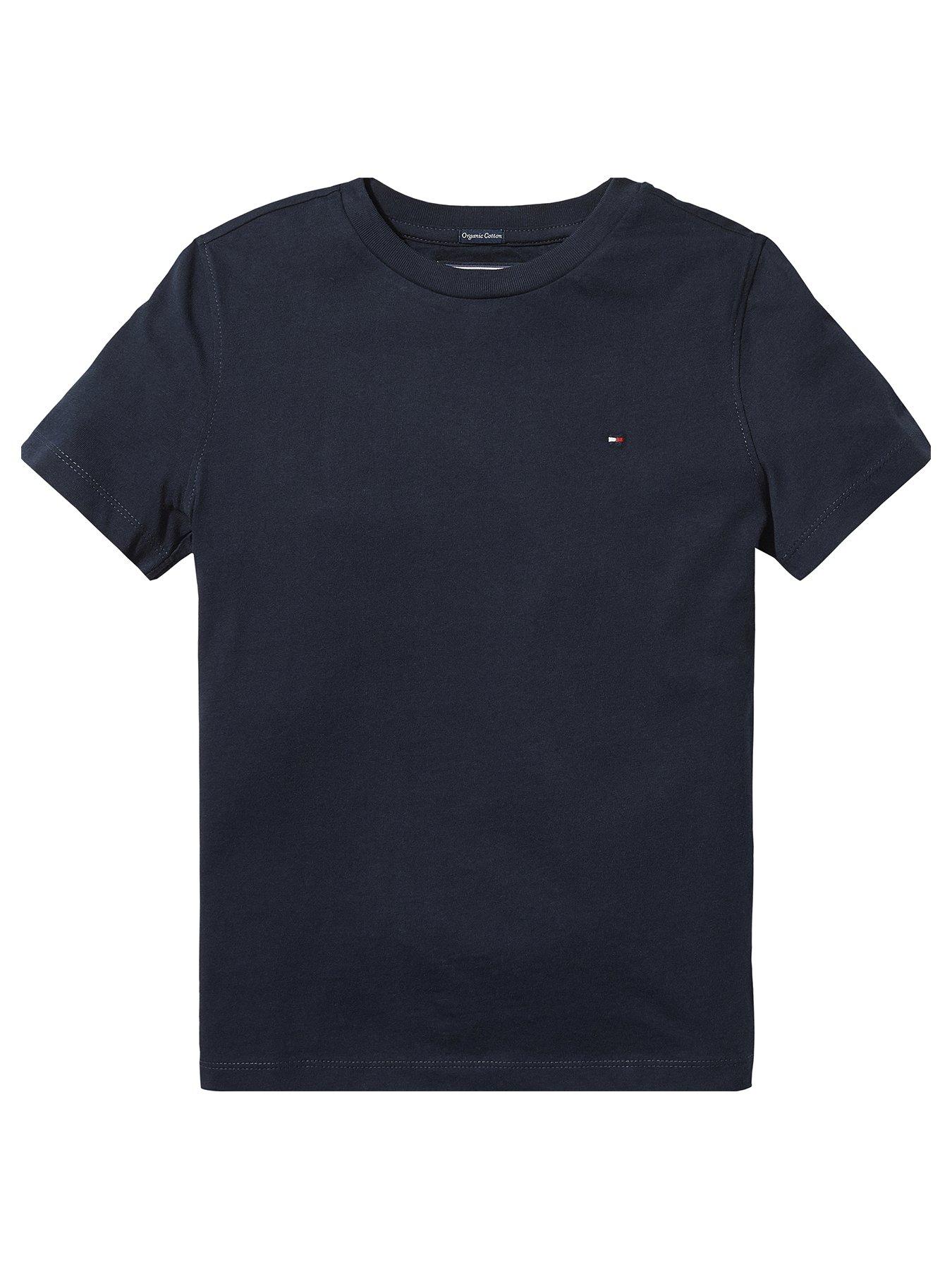 Image 1 of 2 of Tommy Hilfiger Boys Essential Flag T-Shirt&nbsp;- Navy