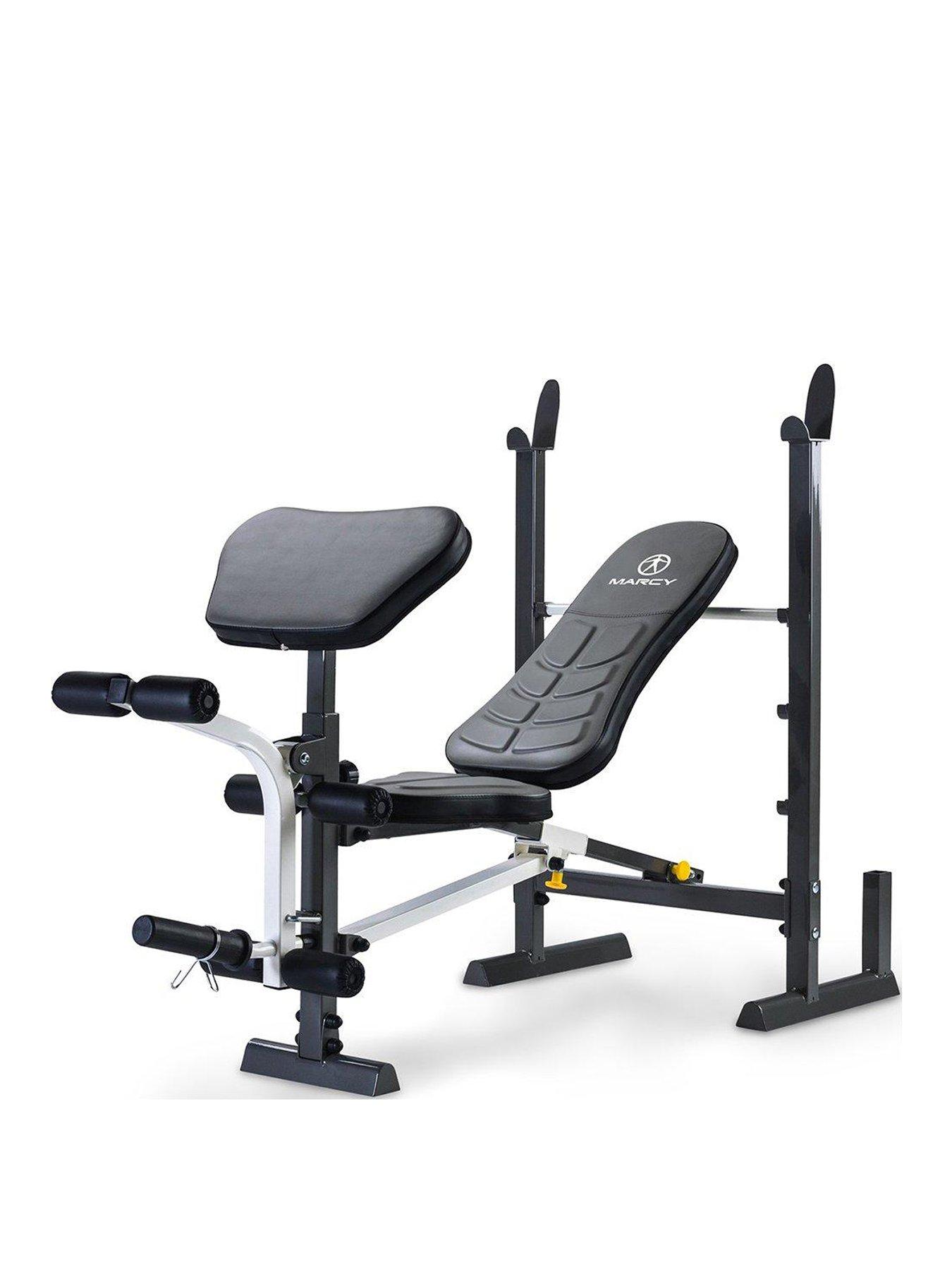Image 1 of 5 of Marcy Folding Standard Weight Bench with Rack