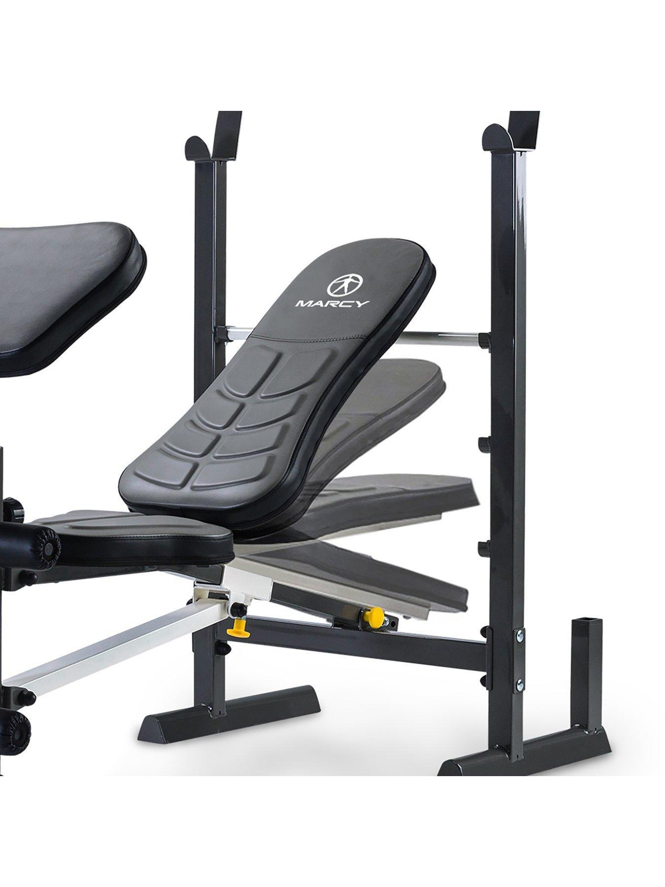Image 4 of 5 of Marcy Folding Standard Weight Bench with Rack