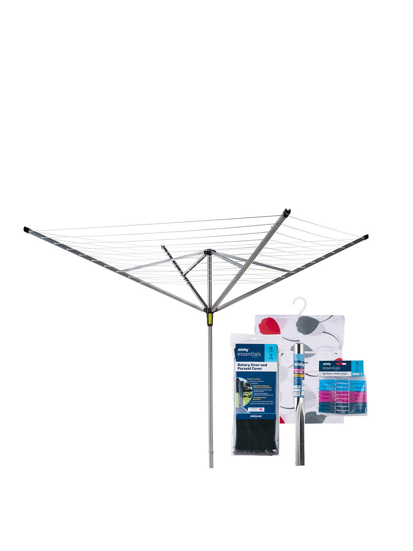 undefined Outdoor Rotary Airer With Accessories 50M 4 Arm