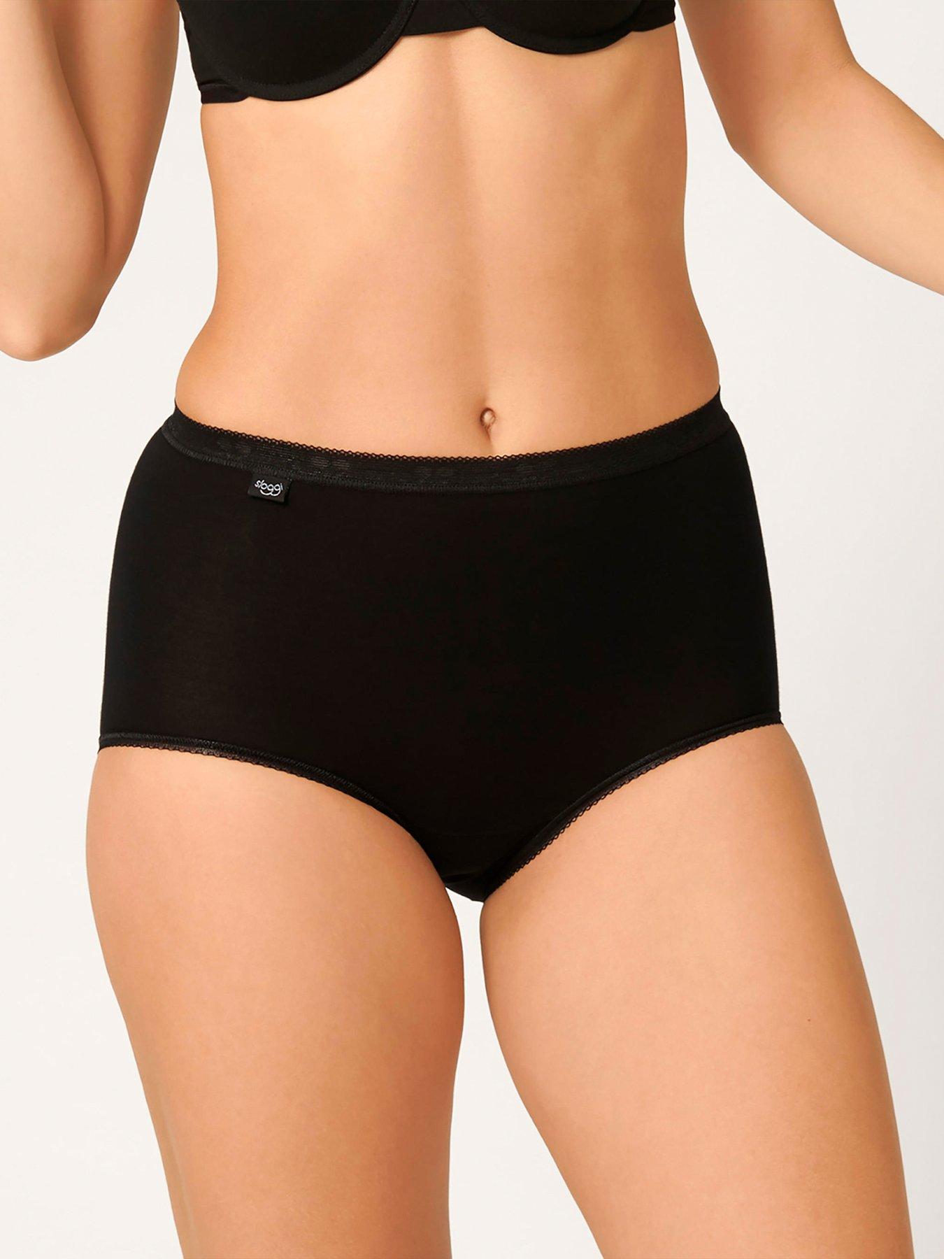 Image 1 of 3 of Sloggi Sloggi Pk 3 Maxi Briefs - Black