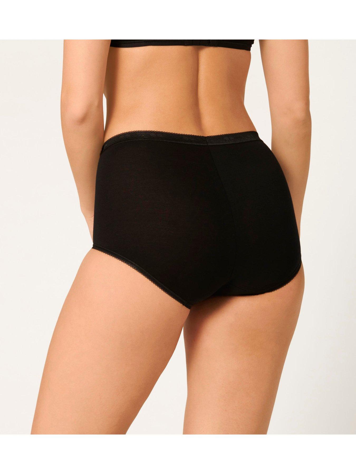 Image 3 of 3 of Sloggi Sloggi Pk 3 Maxi Briefs - Black