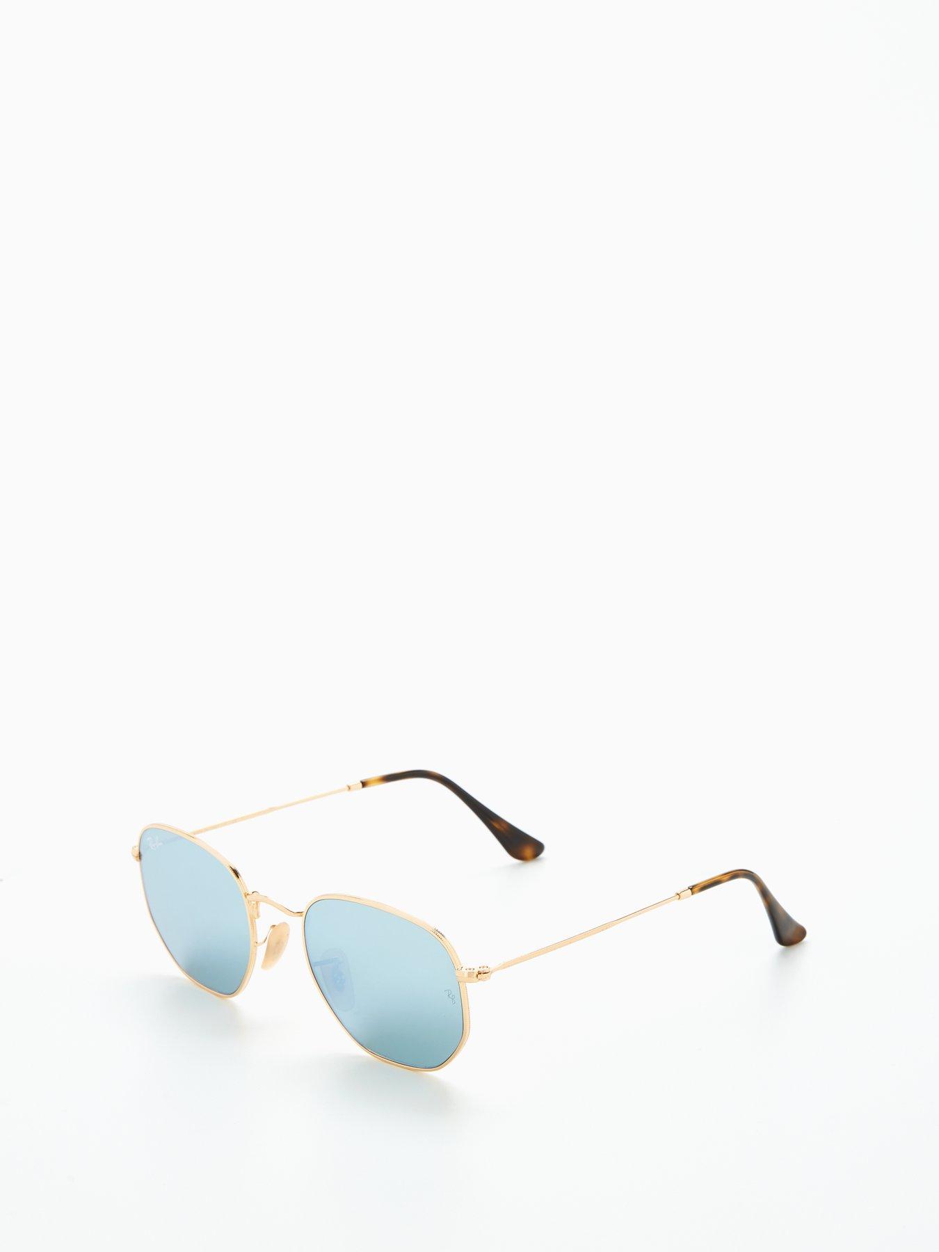 ray-ban-hexagonal-sunglasses--nbspgoldfront