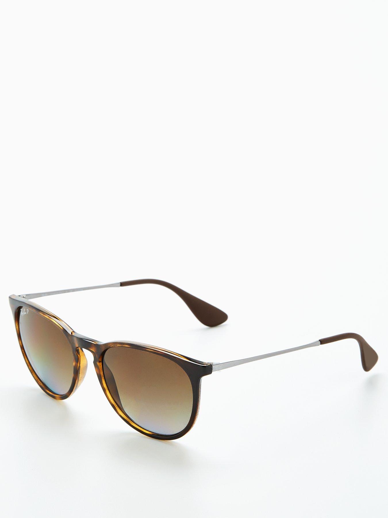 Ray-Ban Ray-ban Erika Phantos Sunglasses Light Havana Frame With Brown Gradient Polar Lens
