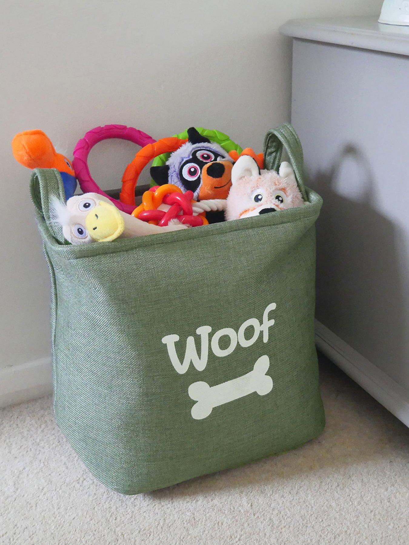 Image of Rosewood Forest Canvas Pet Toy Basket
