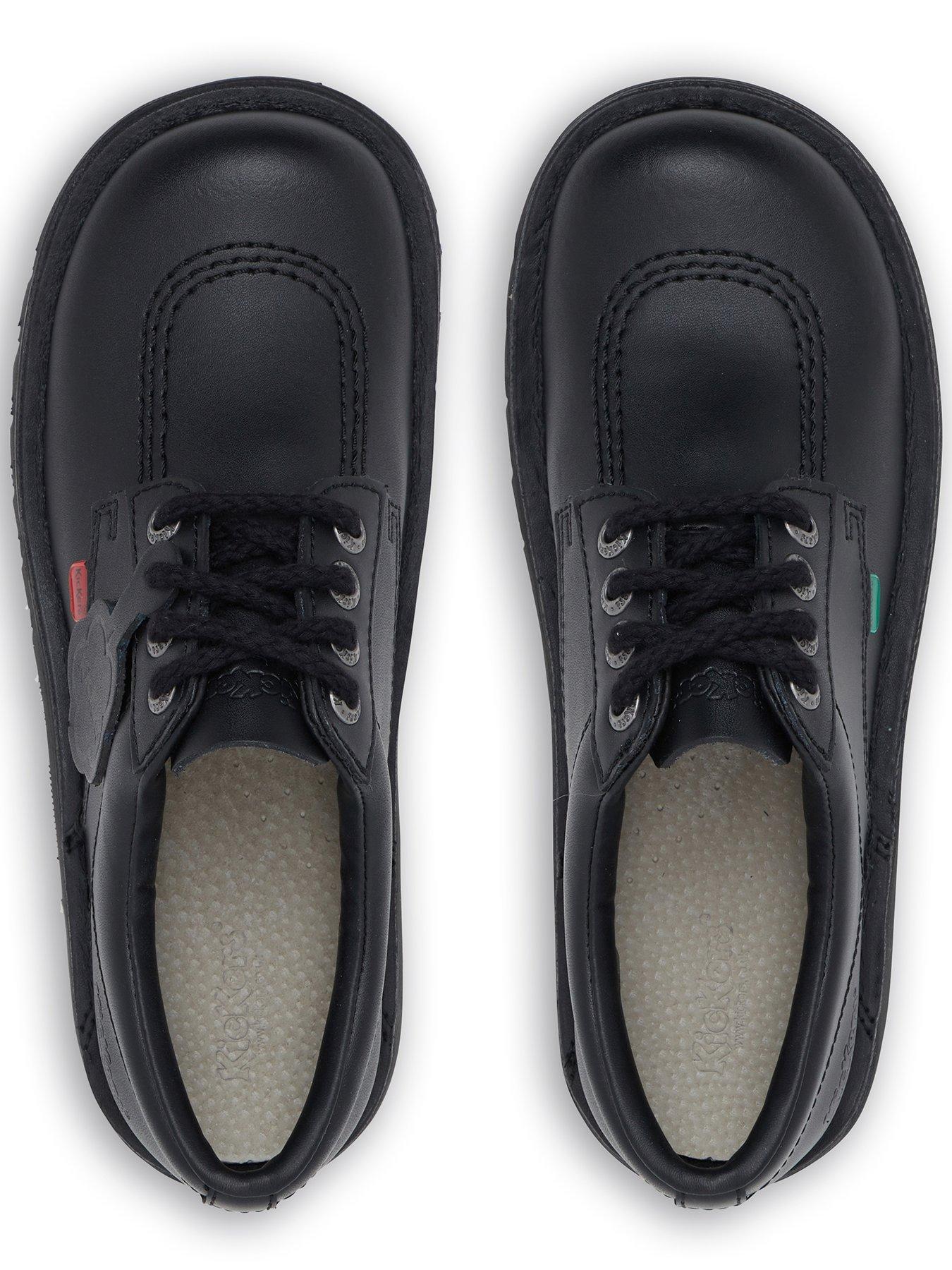 Image 4 of 7 of Kickers Kick Lo Lace Up Leather Shoe - Black