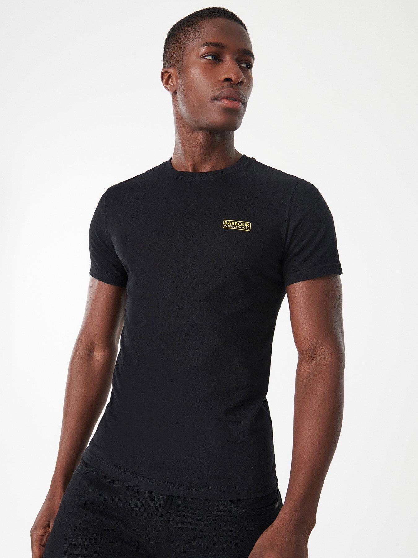 Barbour black cheap t shirt