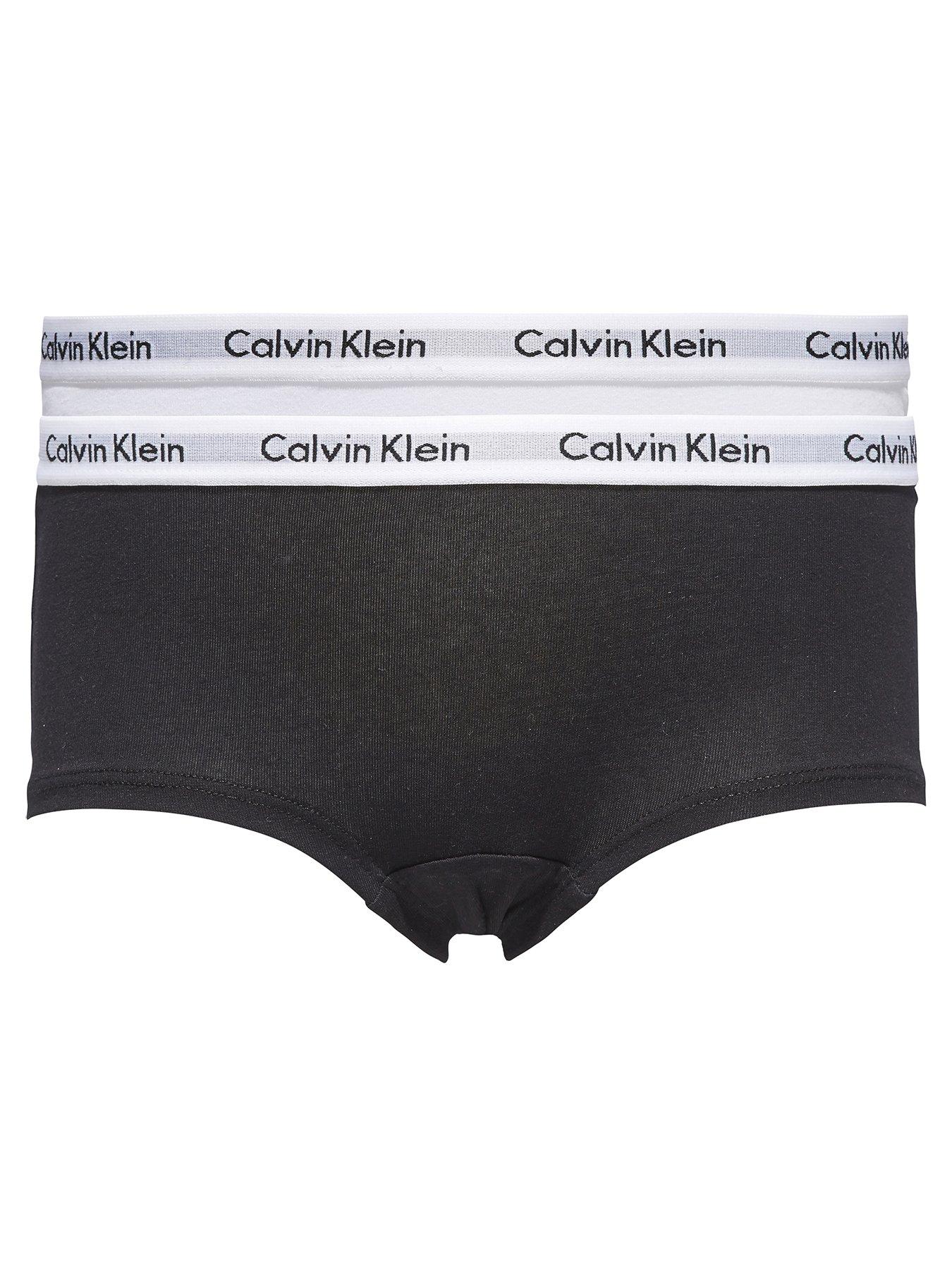 Calvin Klein Girls 2 Pack Shorty Briefs White Black Very Ireland