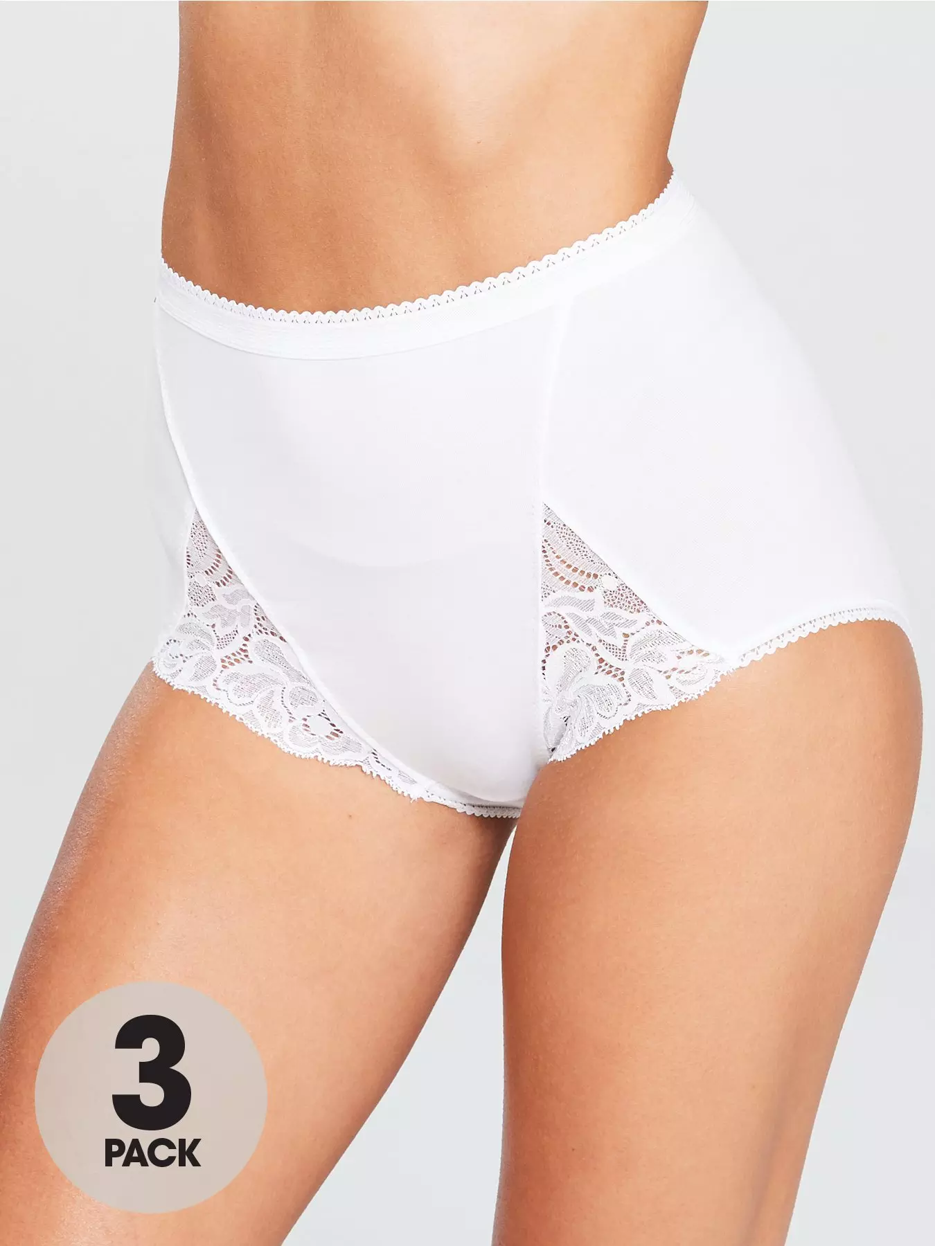 Bali Womens Double Support Cotton 3-Pack Brief
