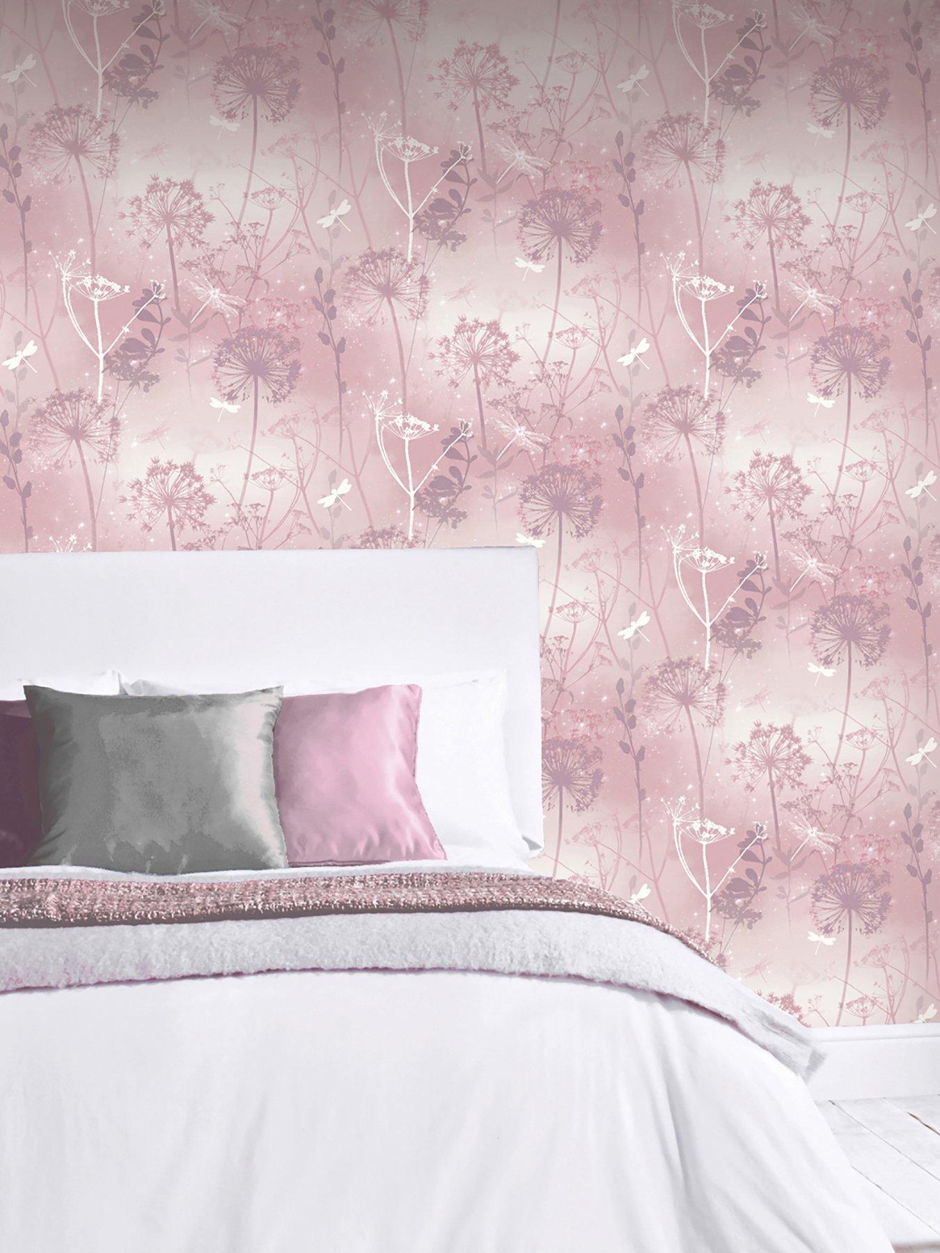 arthouse-damselfly-blush-wallpaper