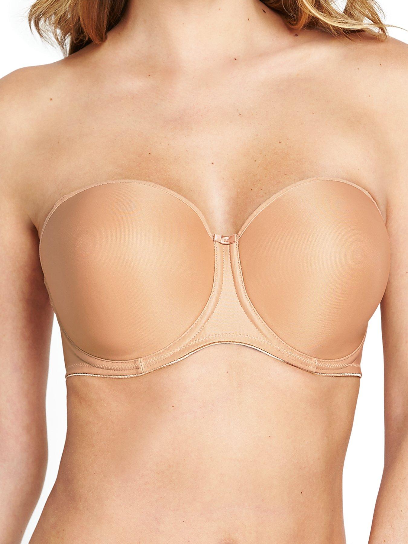 Fantasie Smoothing Molded Strapless Bra in Nude - Busted Bra Shop
