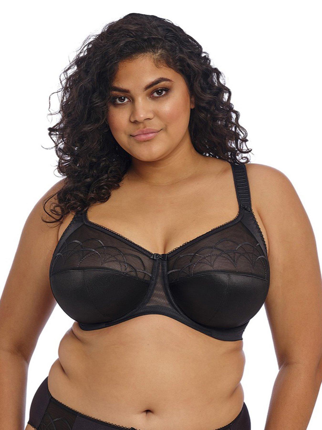 Image of Elomi Cate Underwired Full Cup Banded Bra - Black