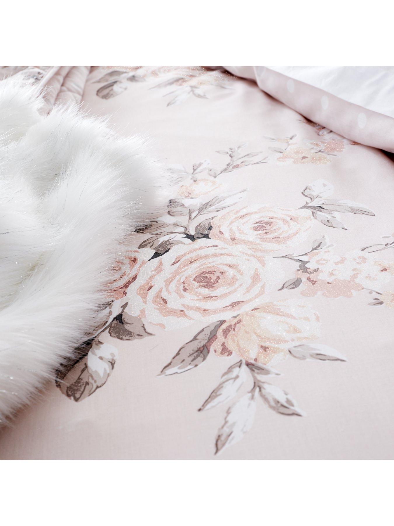 catherine-lansfield-canterbury-floralnbspglitter-duvet-cover-set-blush-pinkback