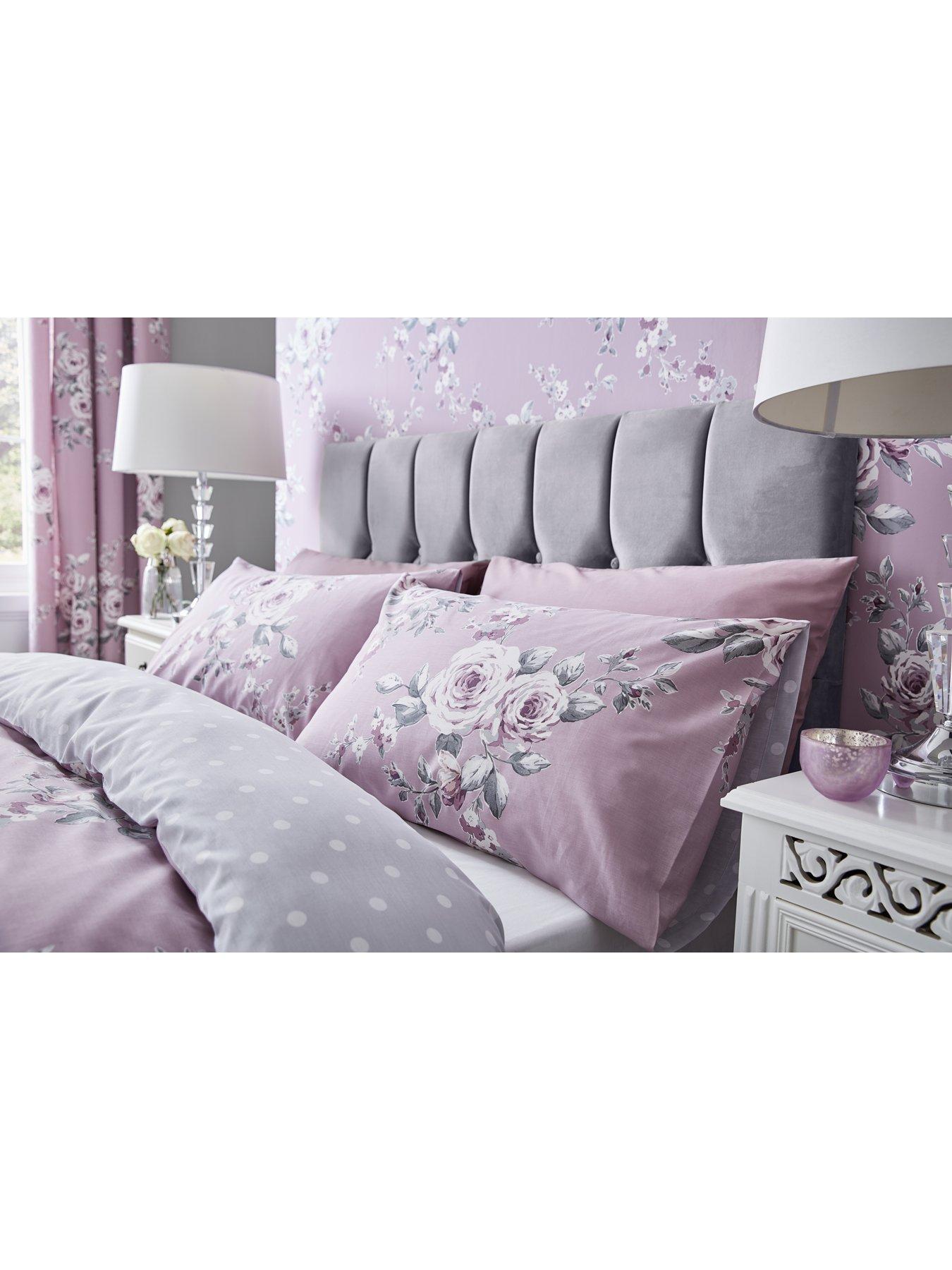 Image 4 of 5 of Catherine Lansfield Canterbury Glitter Eyelet Curtains W168xD183cm(W66xD72inches)