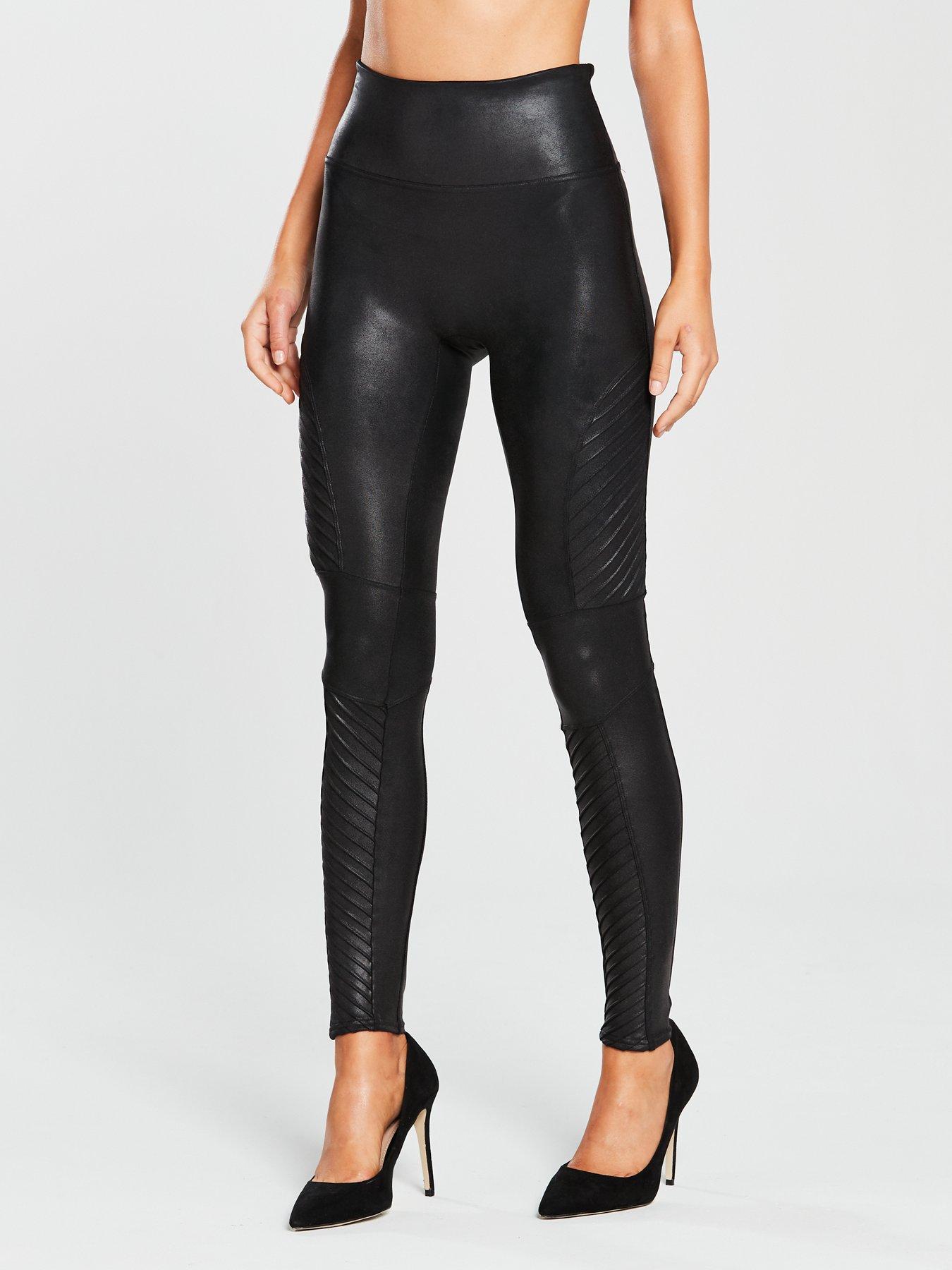 Buy SPANX® Curve Medium Control Faux Leather Shaping Leggings from